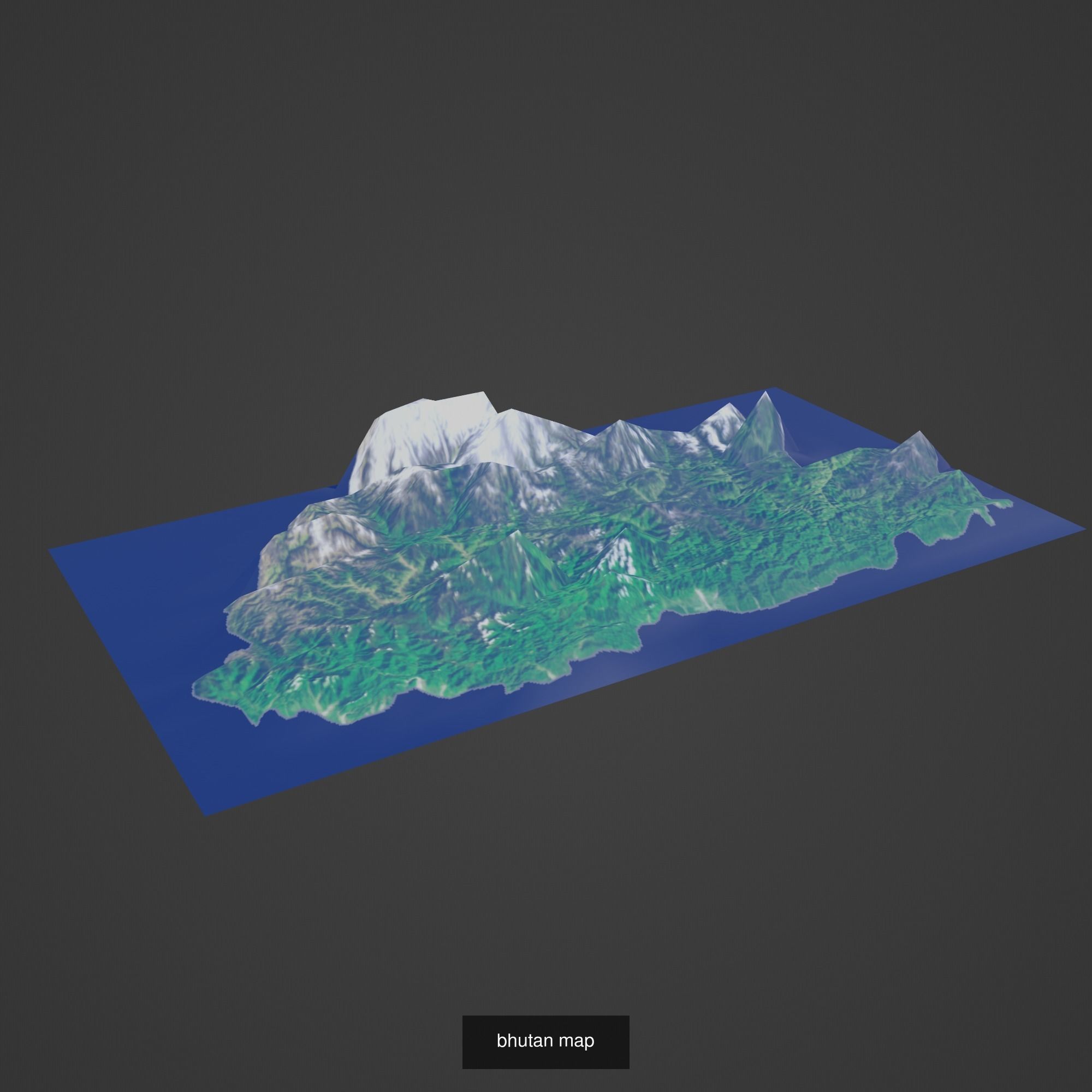All Countries Map Topography Printing Models 3D Model Collection_31