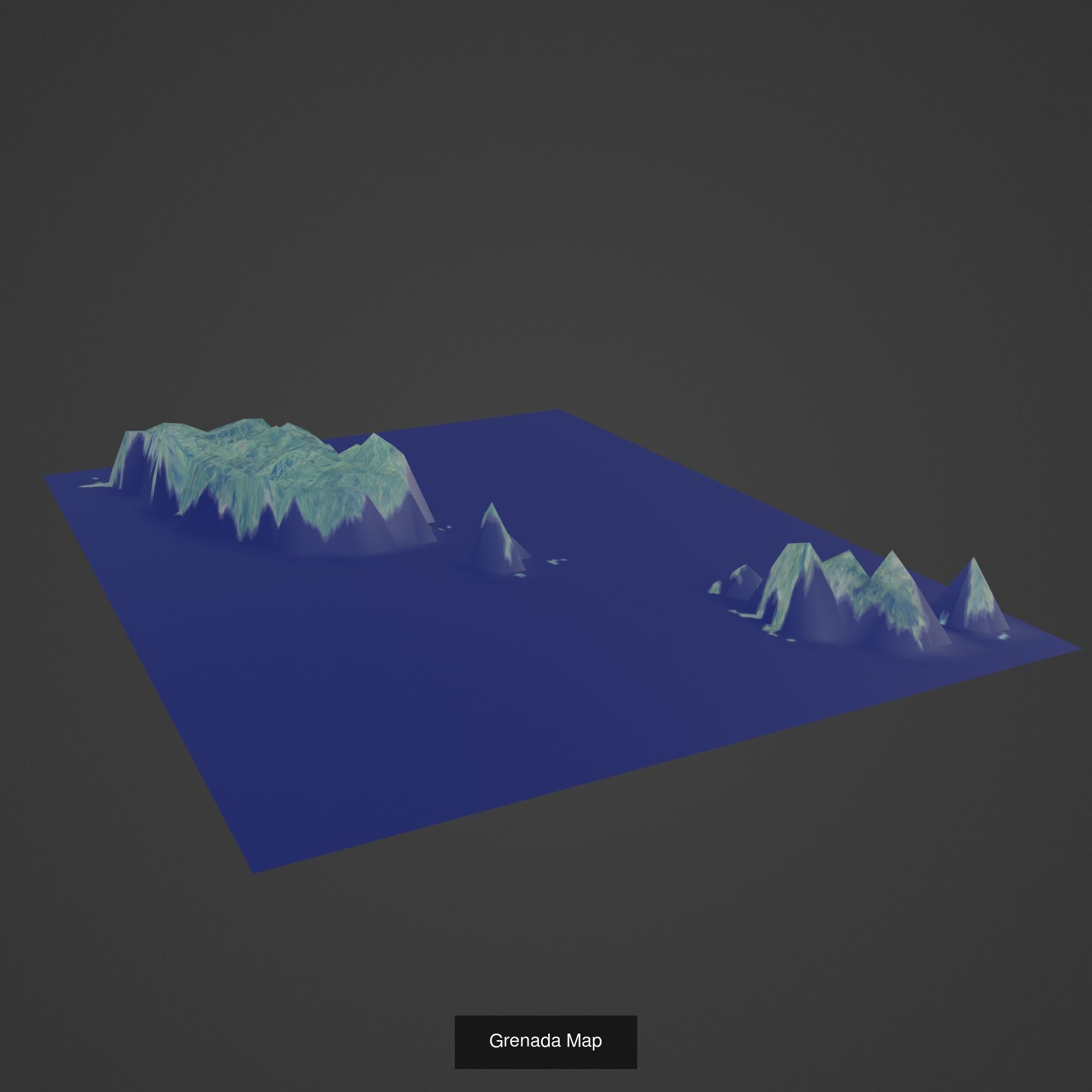 All Countries Map Topography Printing Models 3D Model Collection_76