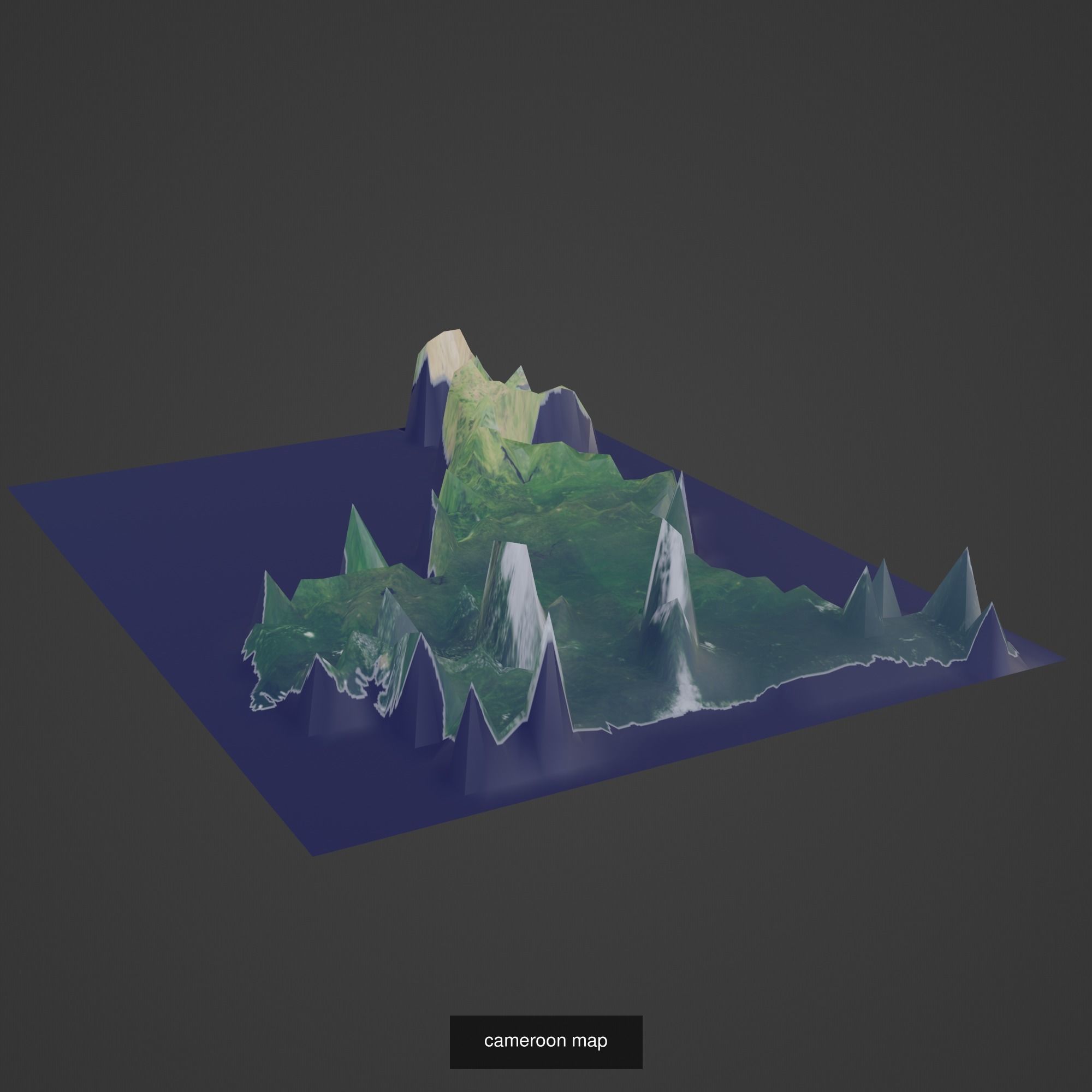All Countries Map Topography Printing Models 3D Model Collection_42