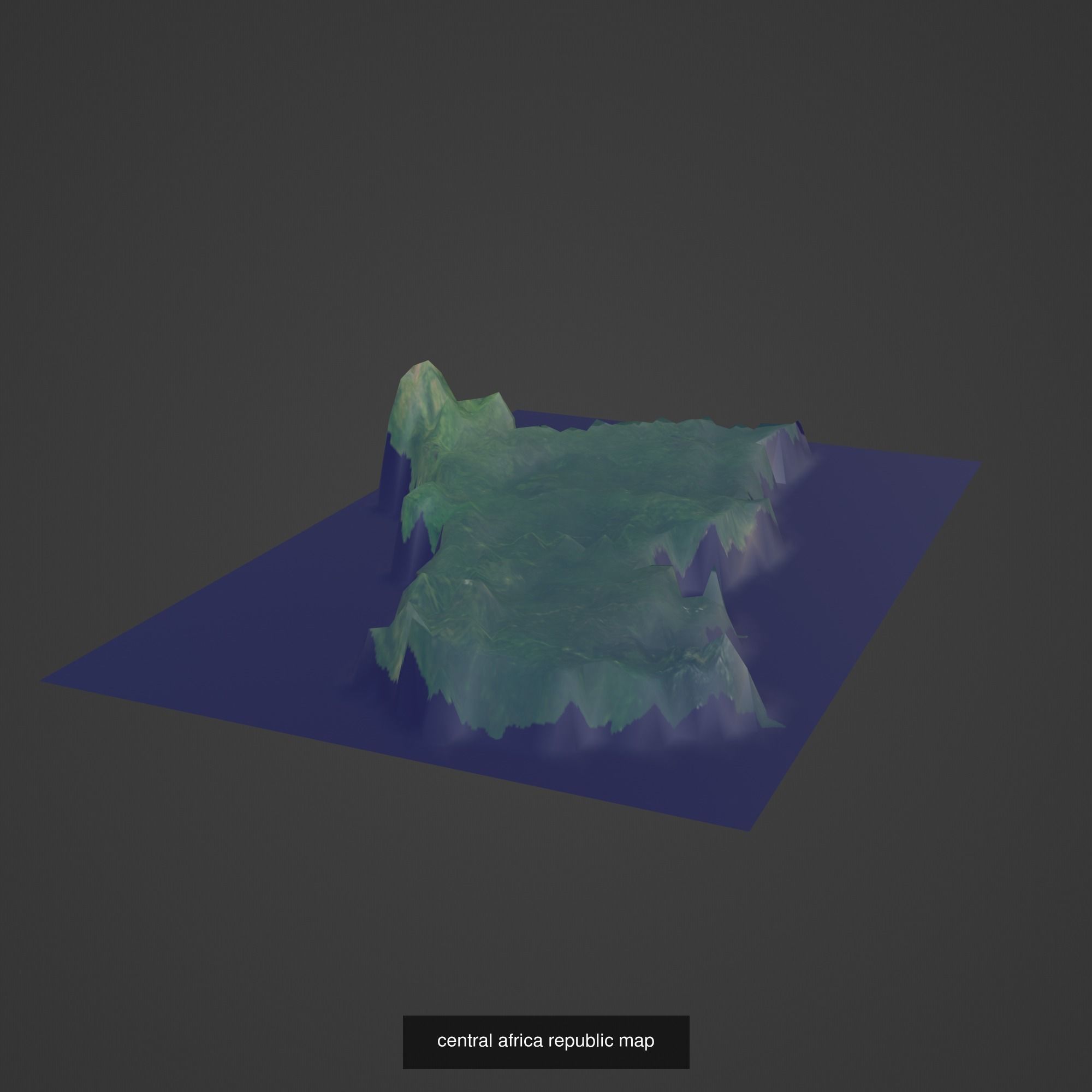 All Countries Map Topography Printing Models 3D Model Collection_44