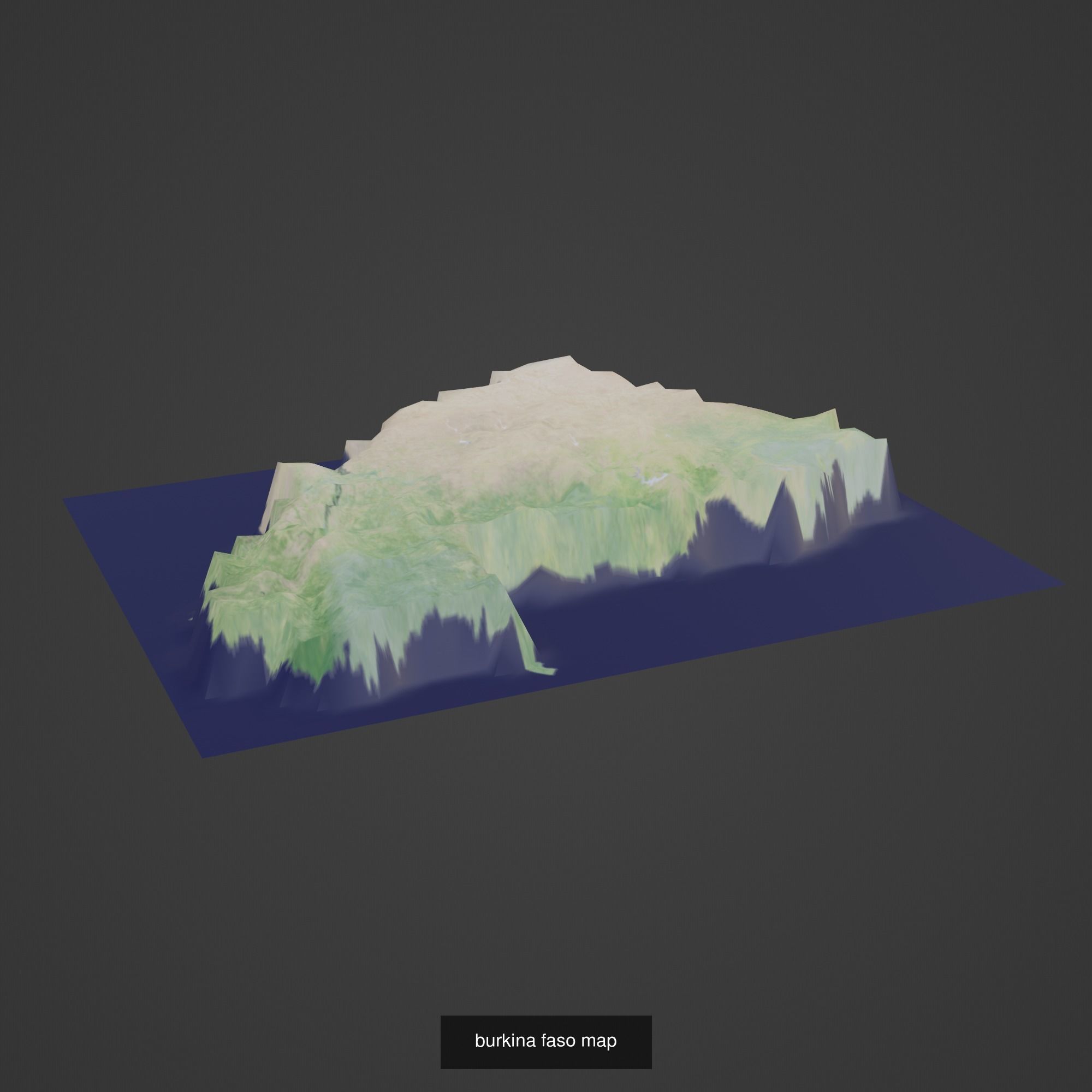 All Countries Map Topography Printing Models 3D Model Collection_38