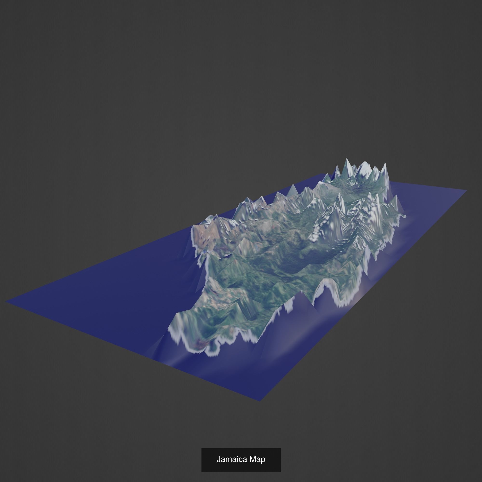 All Countries Map Topography Printing Models 3D Model Collection_93
