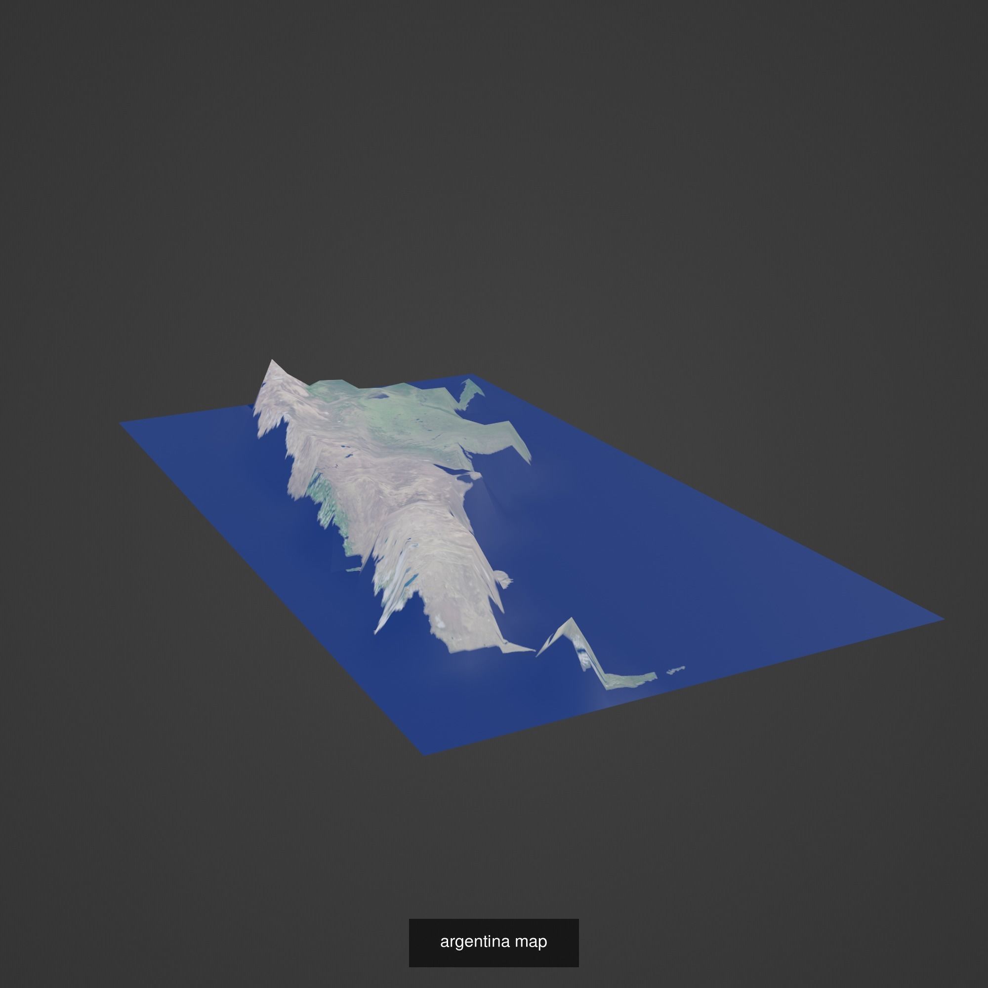 All Countries Map Topography Printing Models 3D Model Collection_19