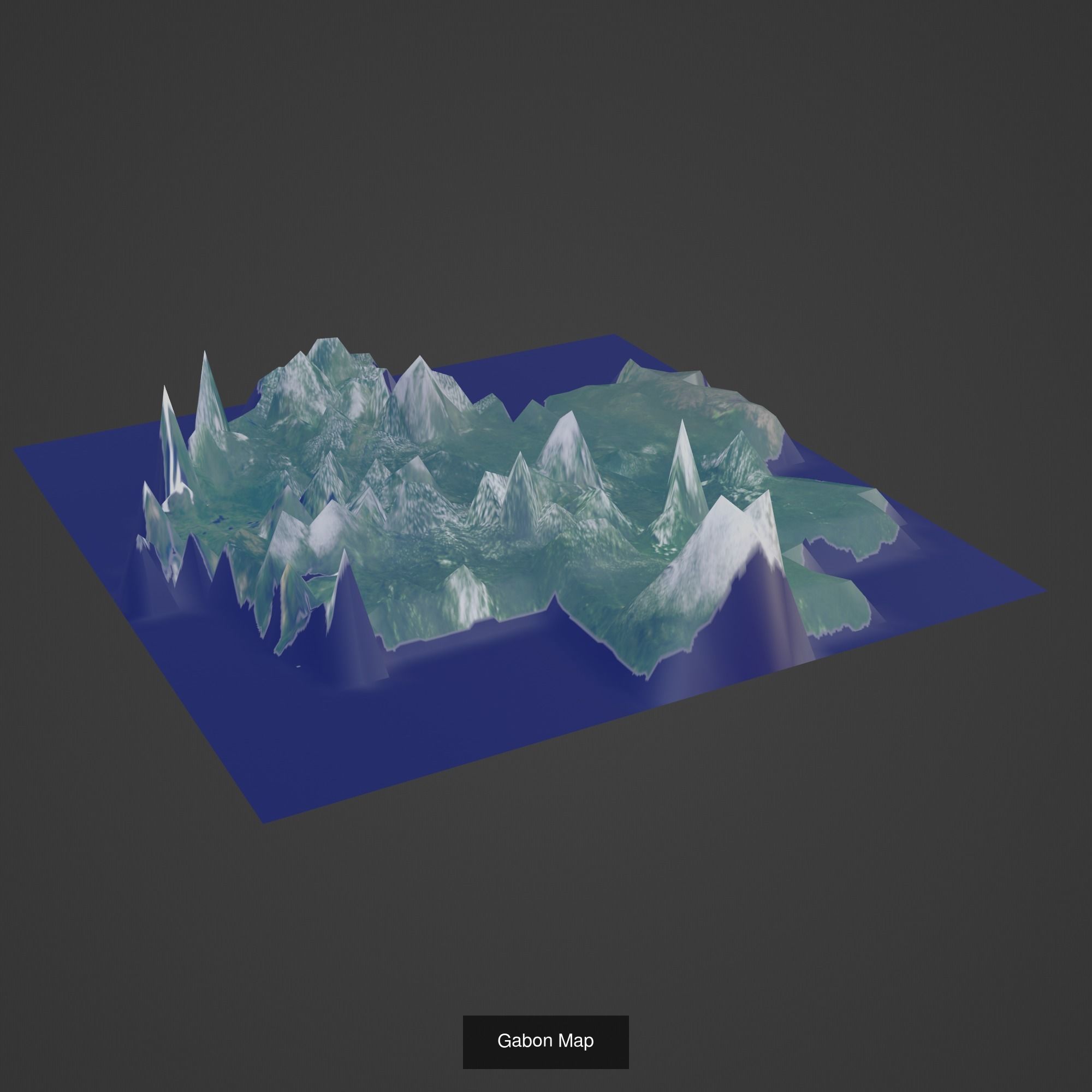 All Countries Map Topography Printing Models 3D Model Collection_71