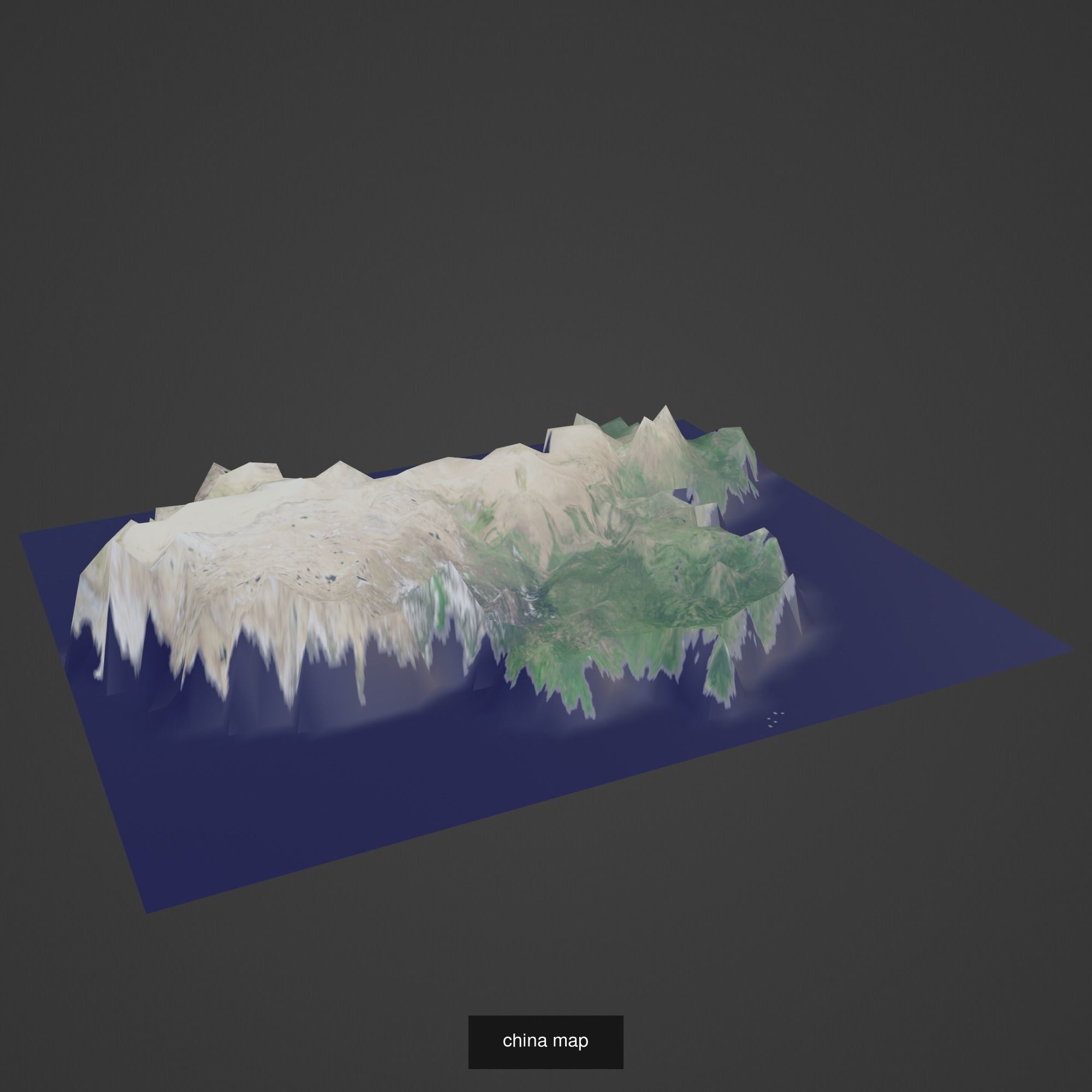 All Countries Map Topography Printing Models 3D Model Collection_47