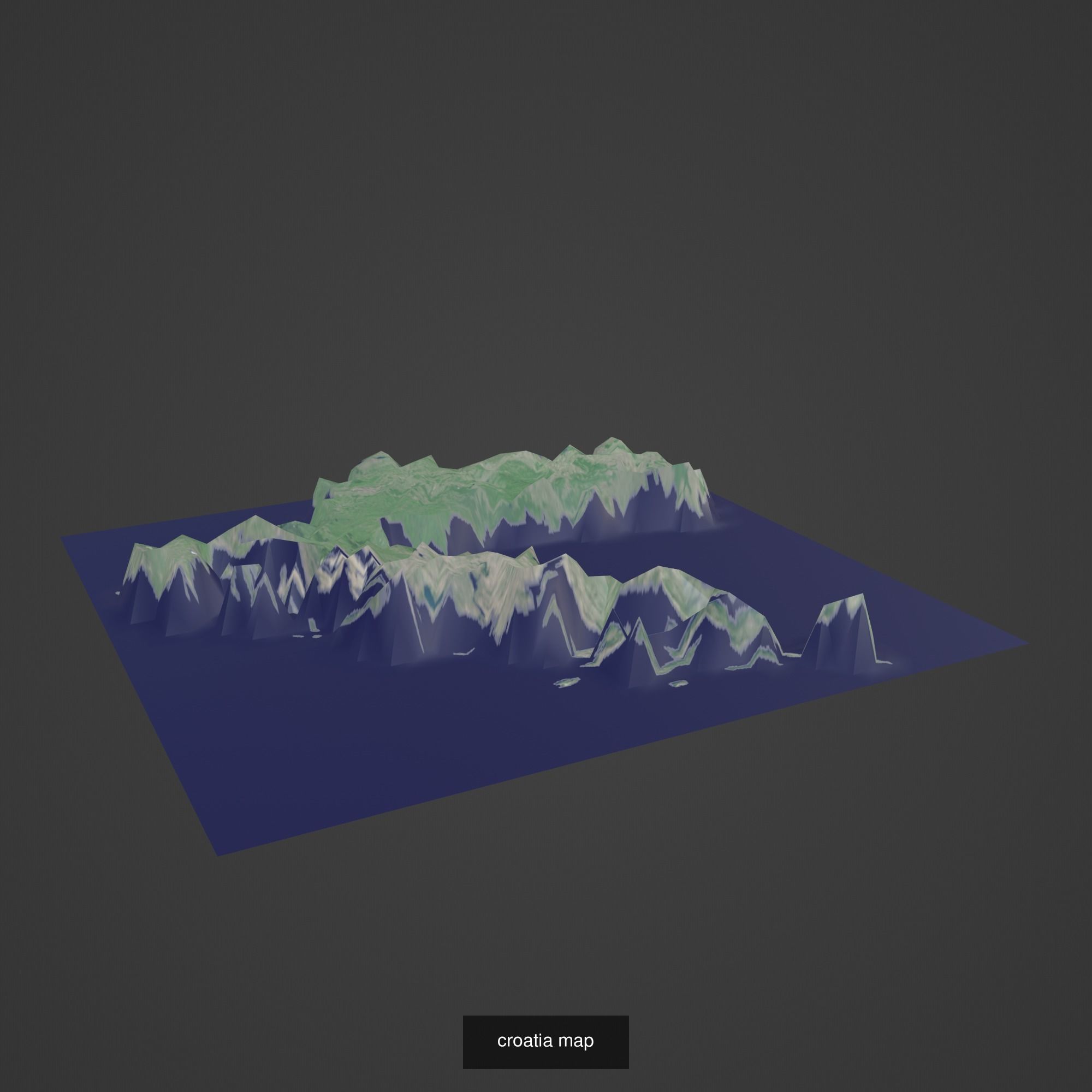 All Countries Map Topography Printing Models 3D Model Collection_51