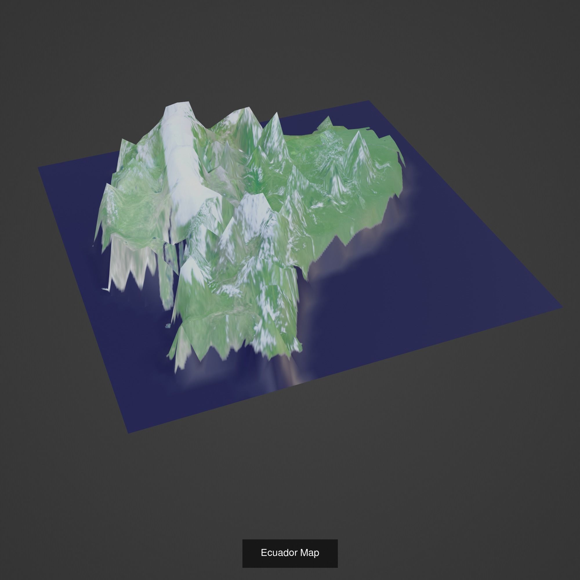 All Countries Map Topography Printing Models 3D Model Collection_61