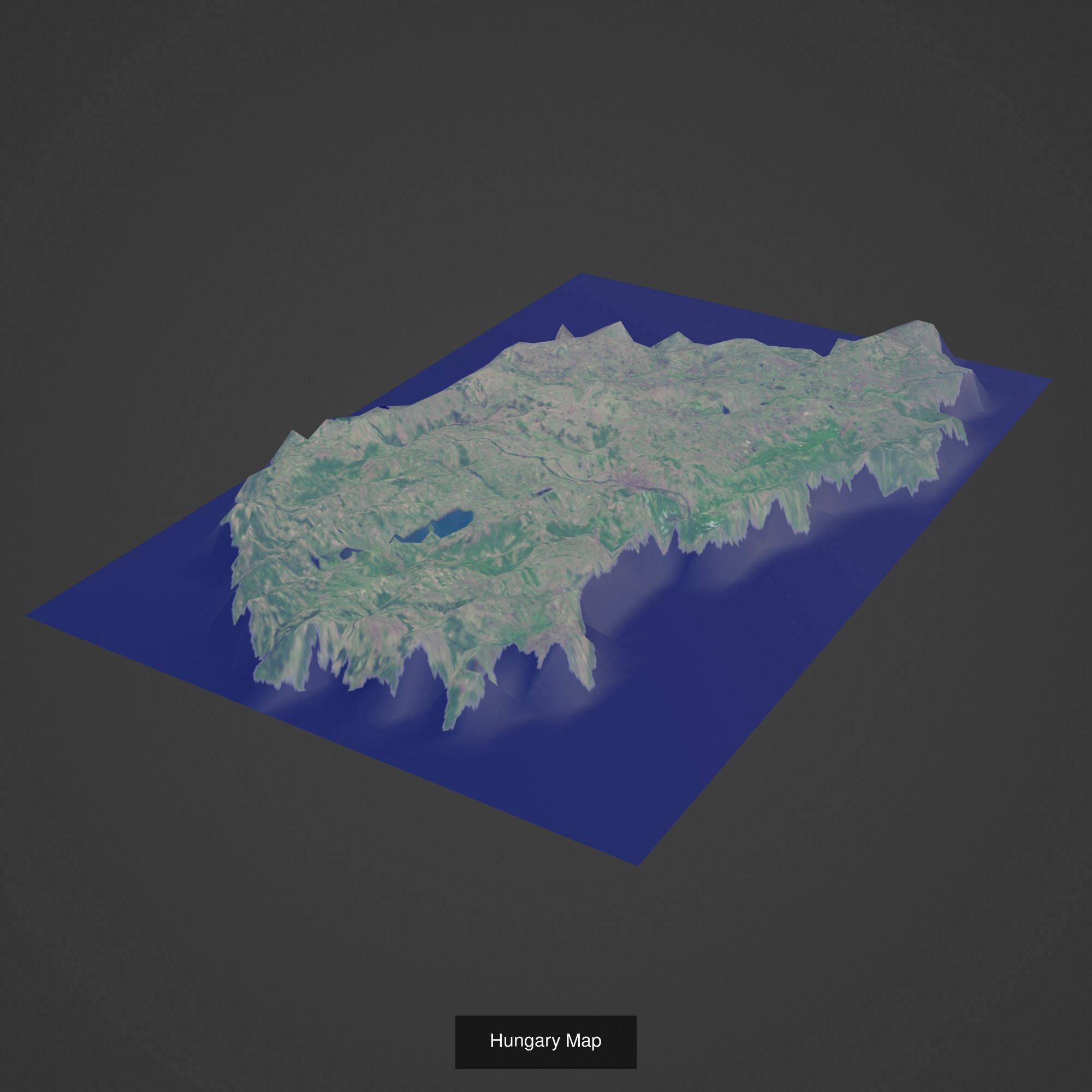 All Countries Map Topography Printing Models 3D Model Collection_84