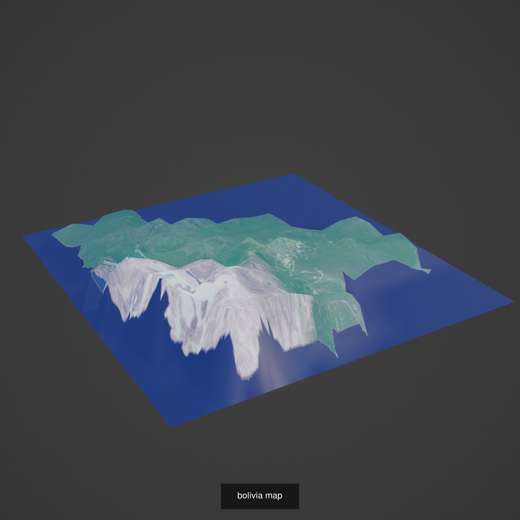 All Countries Map Topography Printing Models 3D Model Collection_32