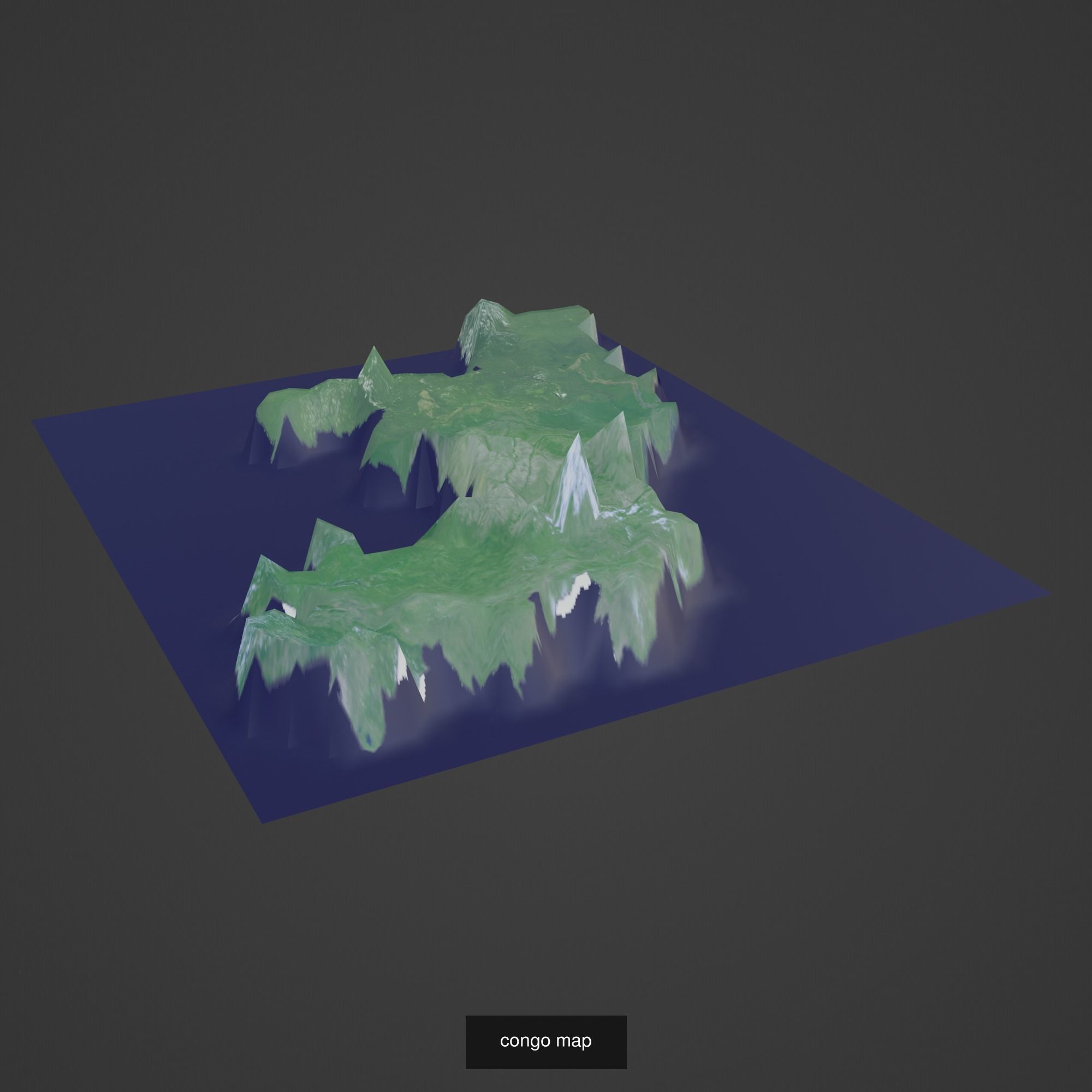 All Countries Map Topography Printing Models 3D Model Collection_49