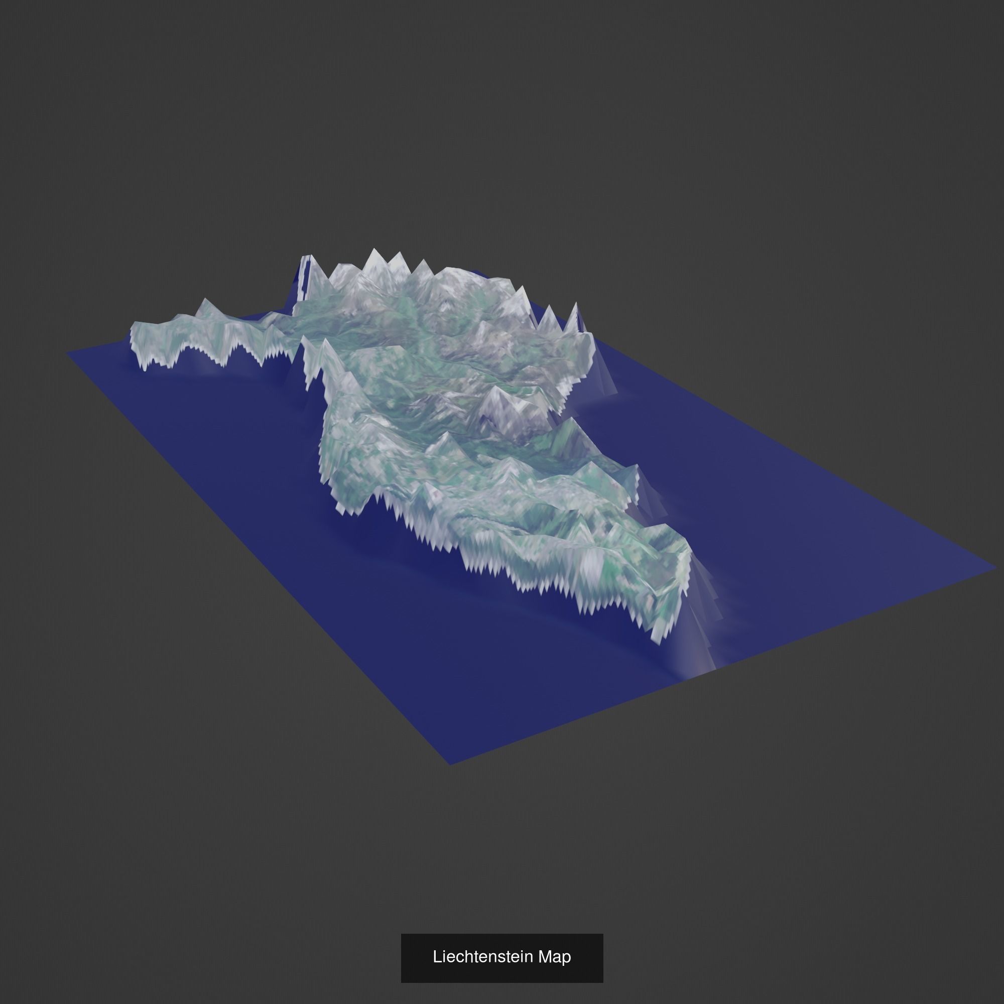 All Countries Map Topography Printing Models 3D Model Collection_107