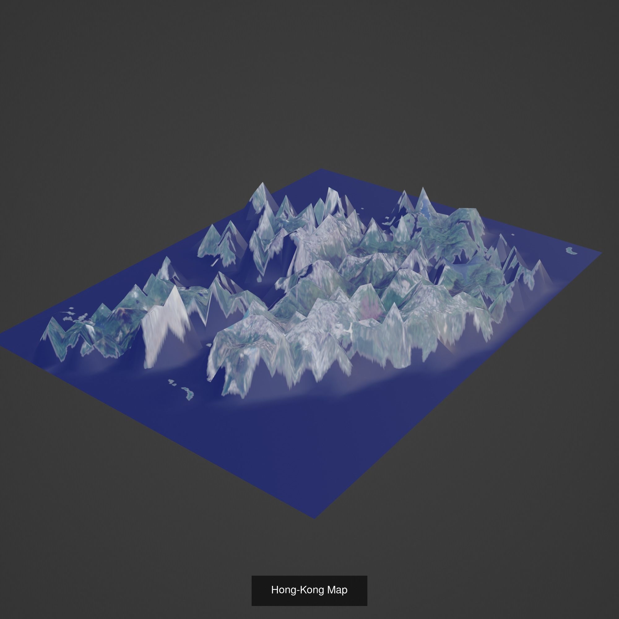 All Countries Map Topography Printing Models 3D Model Collection_83