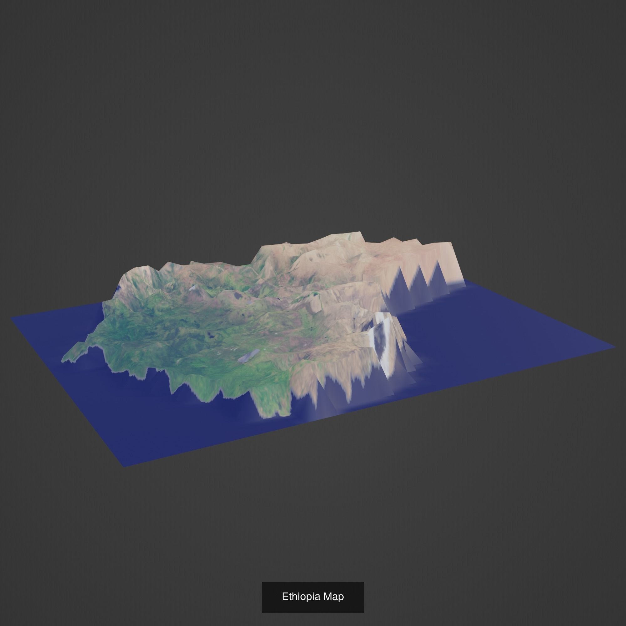 All Countries Map Topography Printing Models 3D Model Collection_67