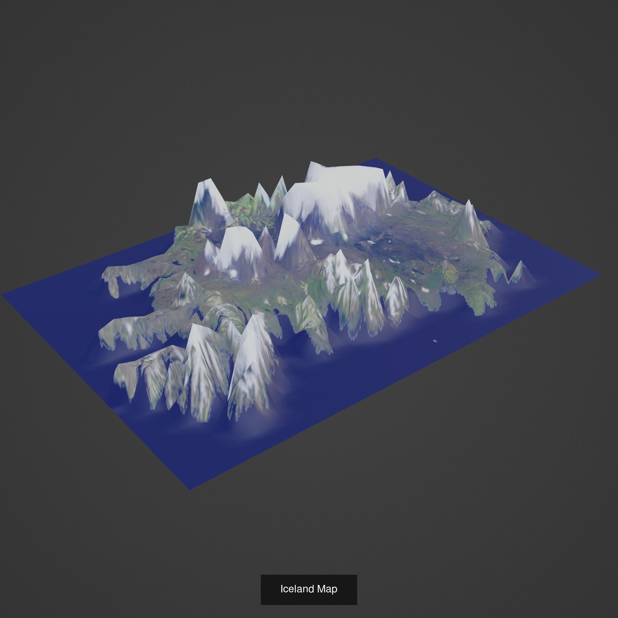 All Countries Map Topography Printing Models 3D Model Collection_85