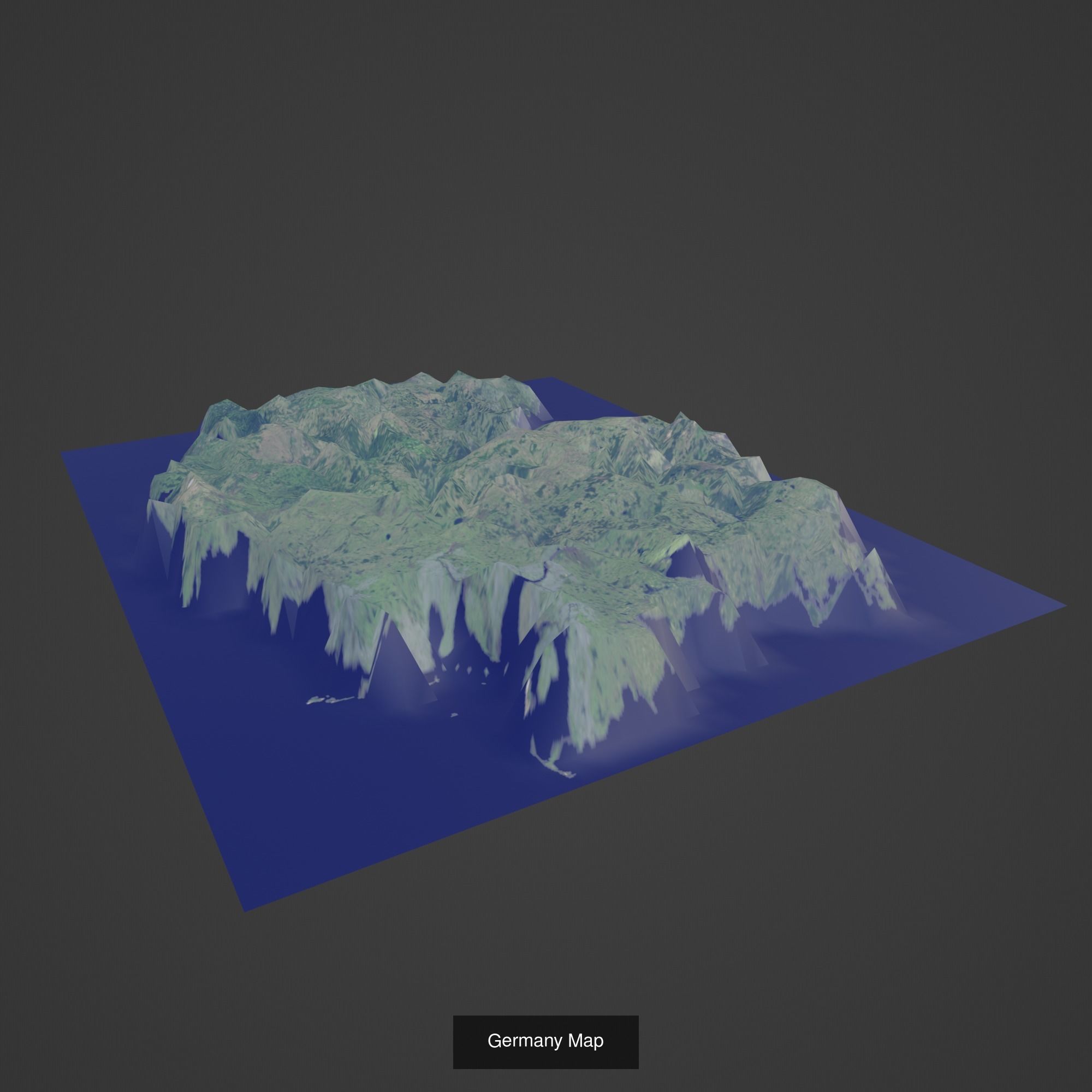 All Countries Map Topography Printing Models 3D Model Collection_73