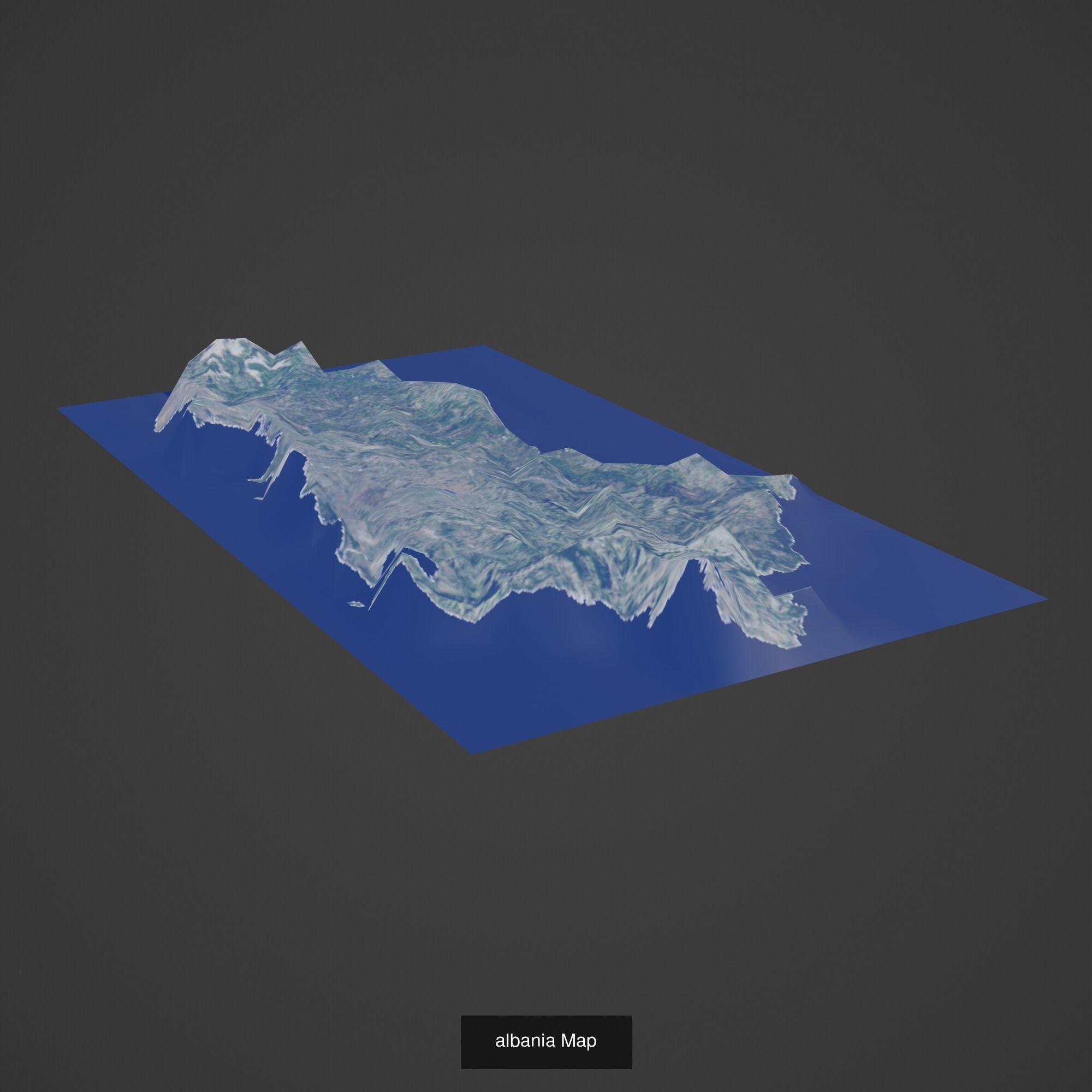 All Countries Map Topography Printing Models 3D Model Collection_14