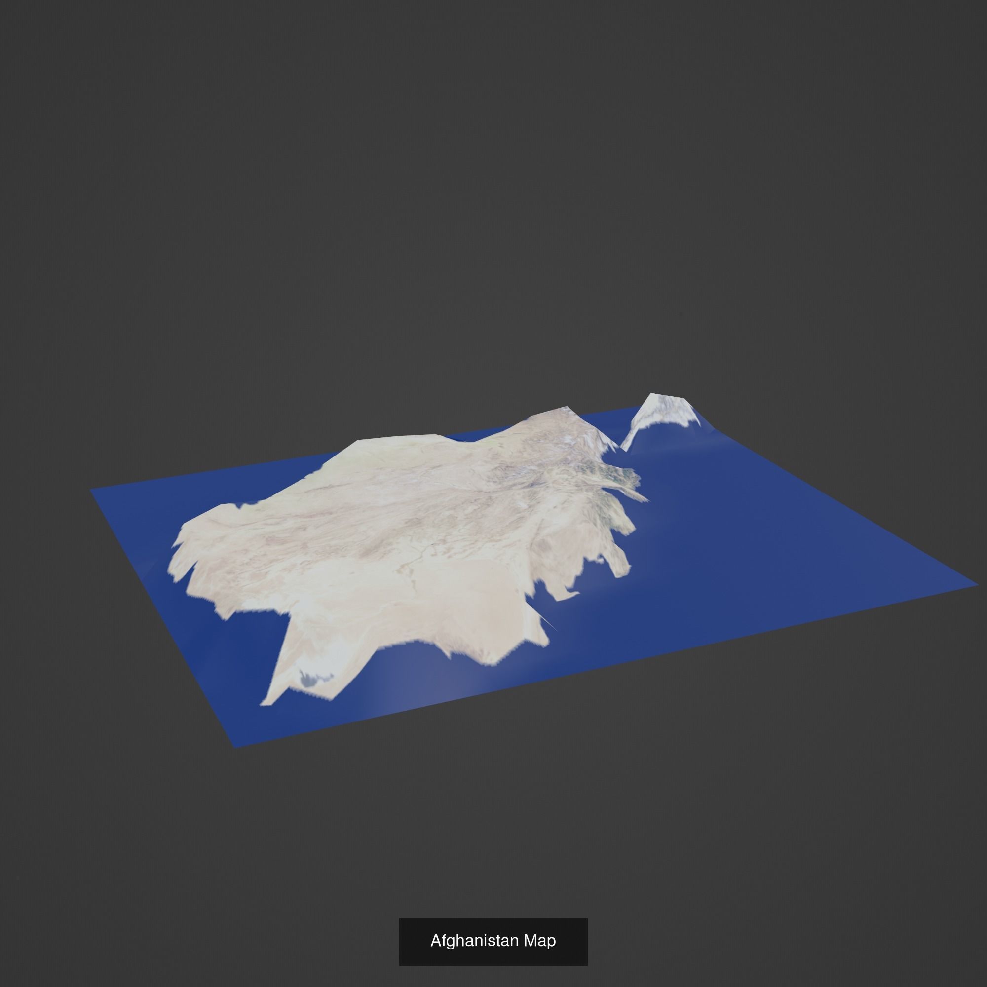 All Countries Map Topography Printing Models 3D Model Collection_13