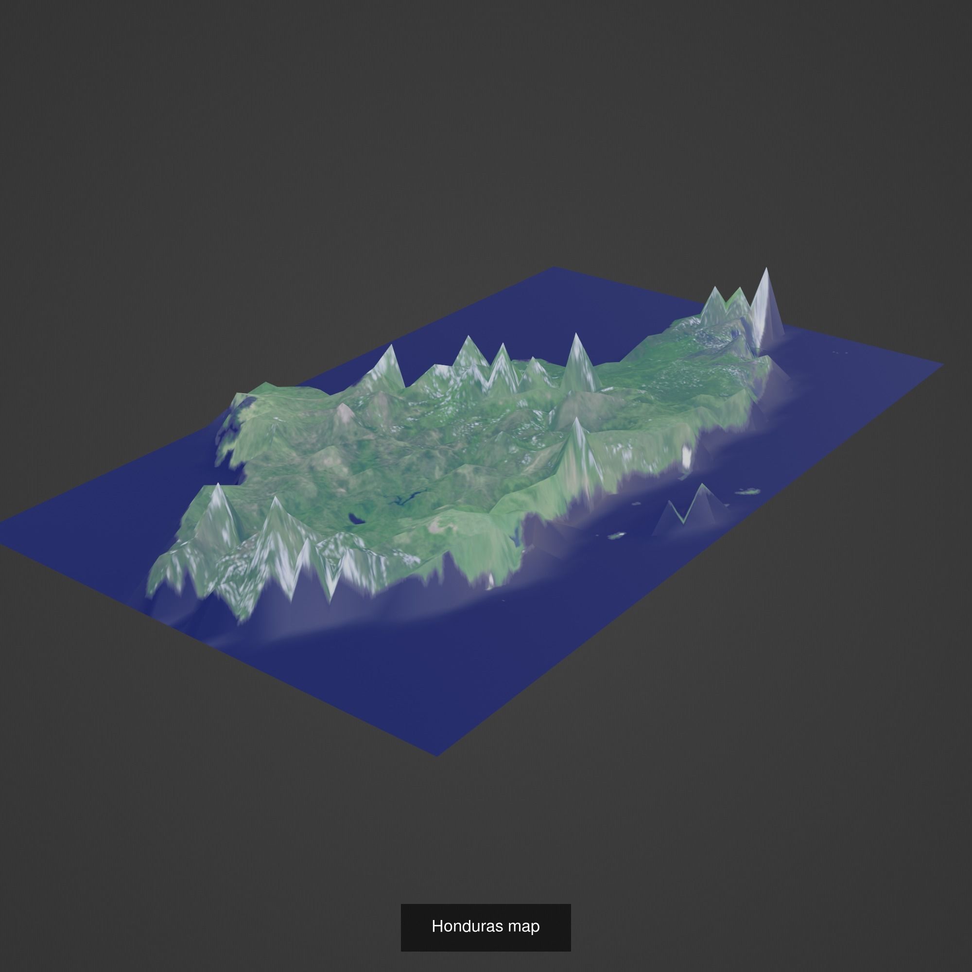 All Countries Map Topography Printing Models 3D Model Collection_82