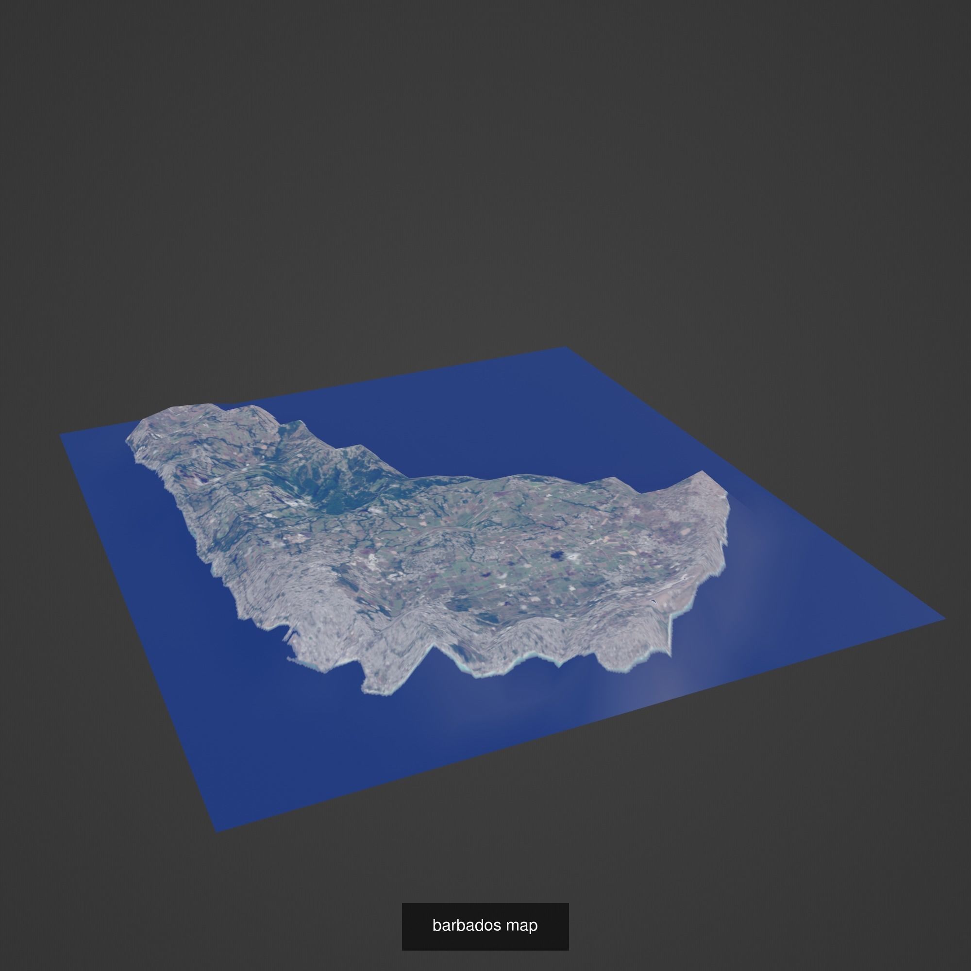 All Countries Map Topography Printing Models 3D Model Collection_25