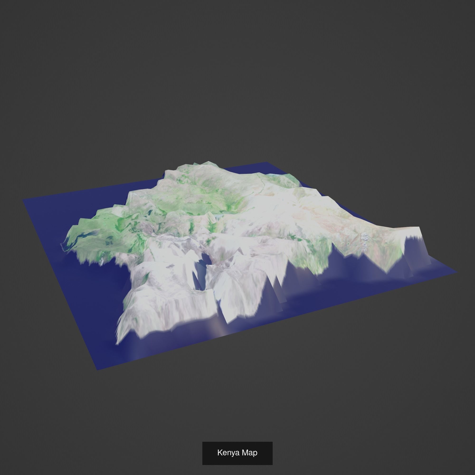 All Countries Map Topography Printing Models 3D Model Collection_97