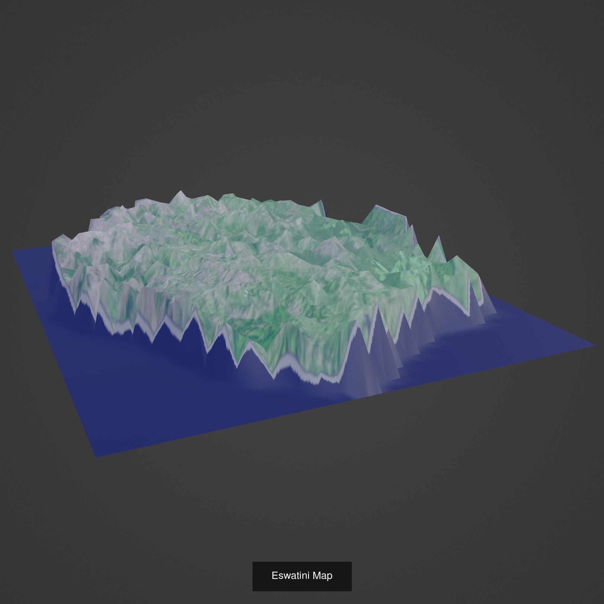 All Countries Map Topography Printing Models 3D Model Collection_66