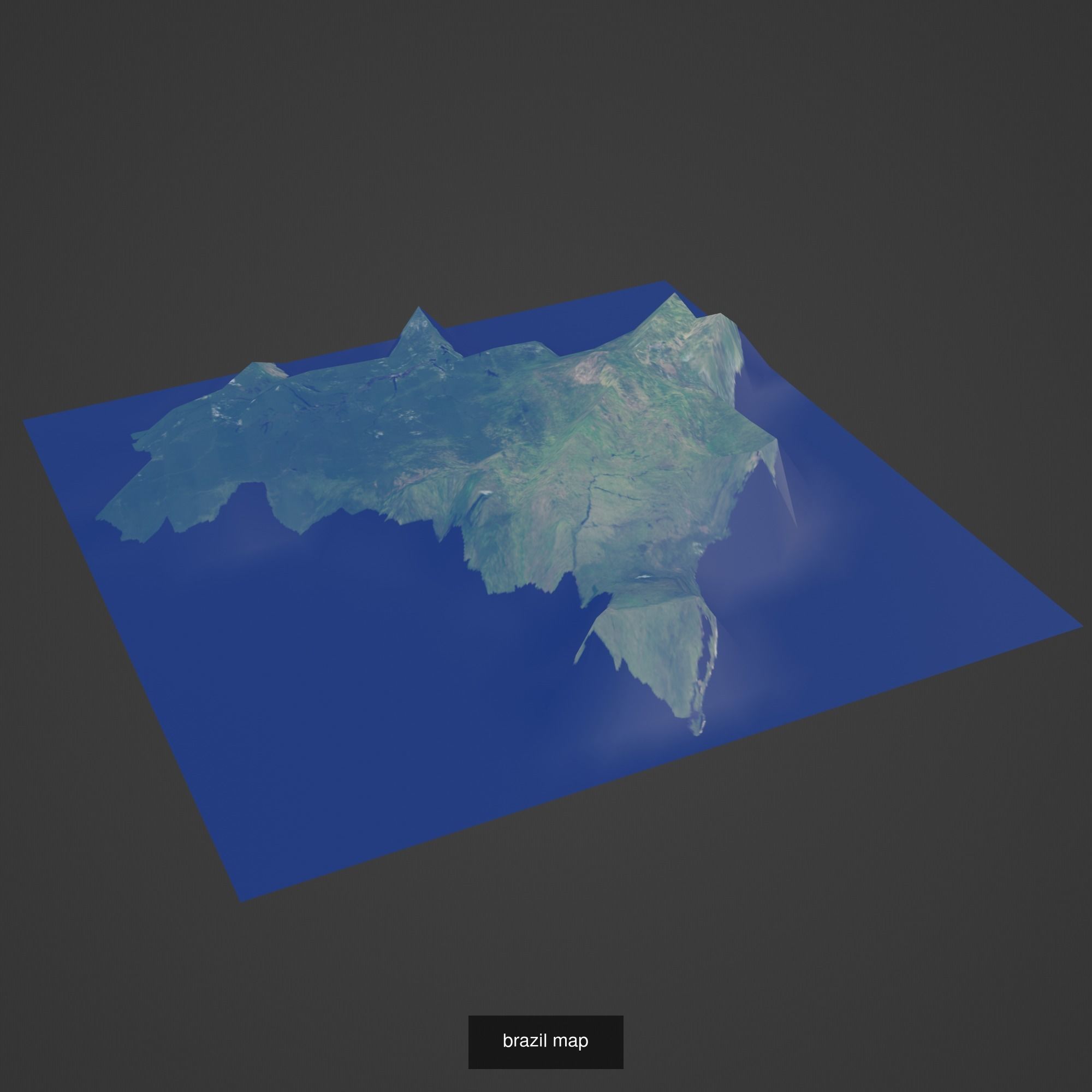 All Countries Map Topography Printing Models 3D Model Collection_35