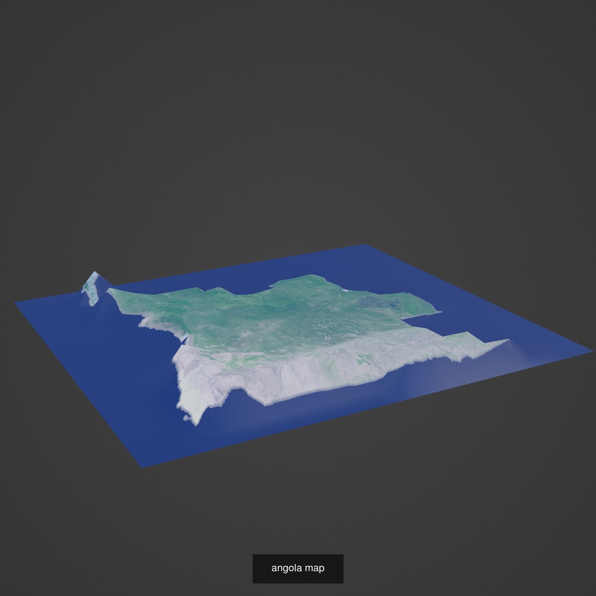All Countries Map Topography Printing Models 3D Model Collection_17