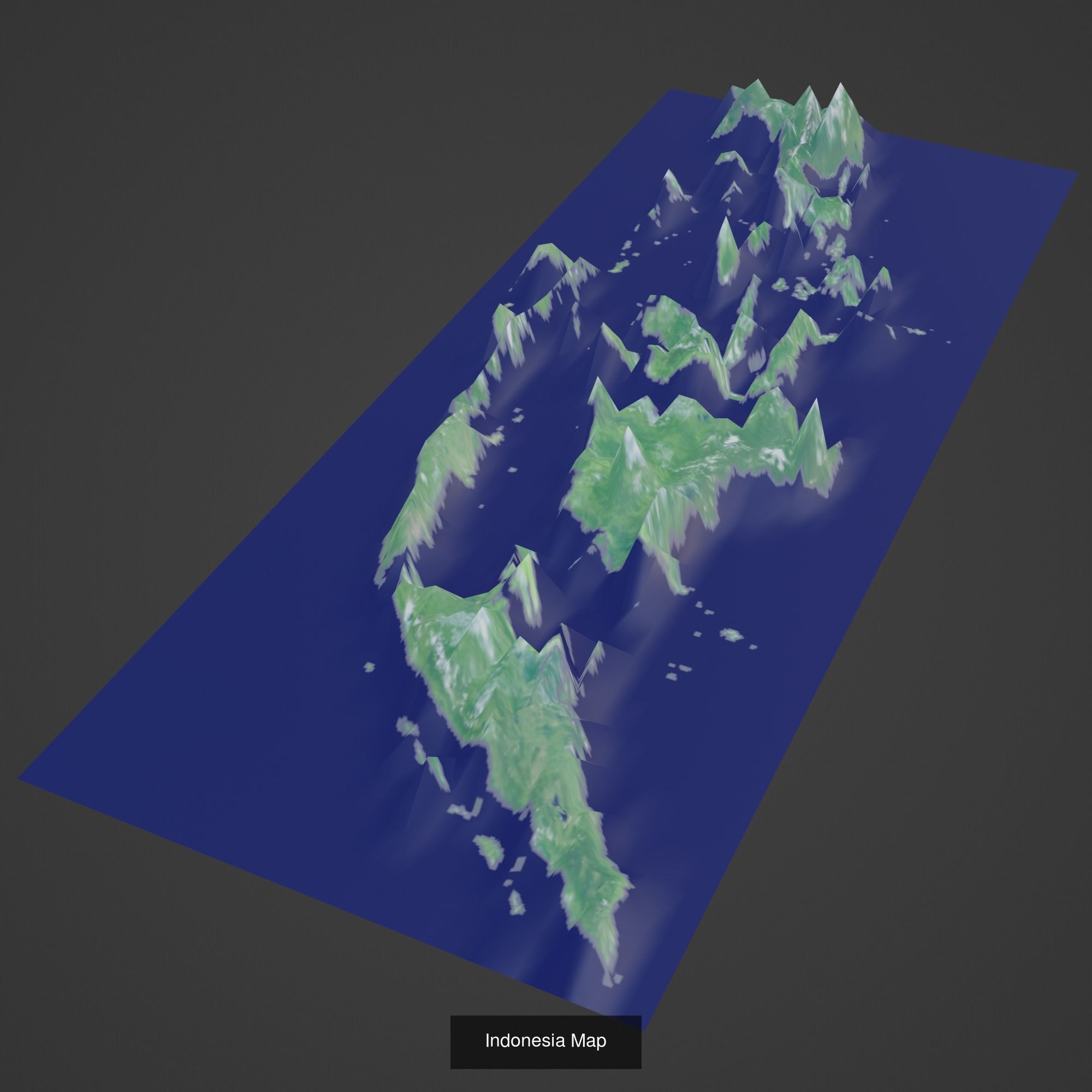 All Countries Map Topography Printing Models 3D Model Collection_86