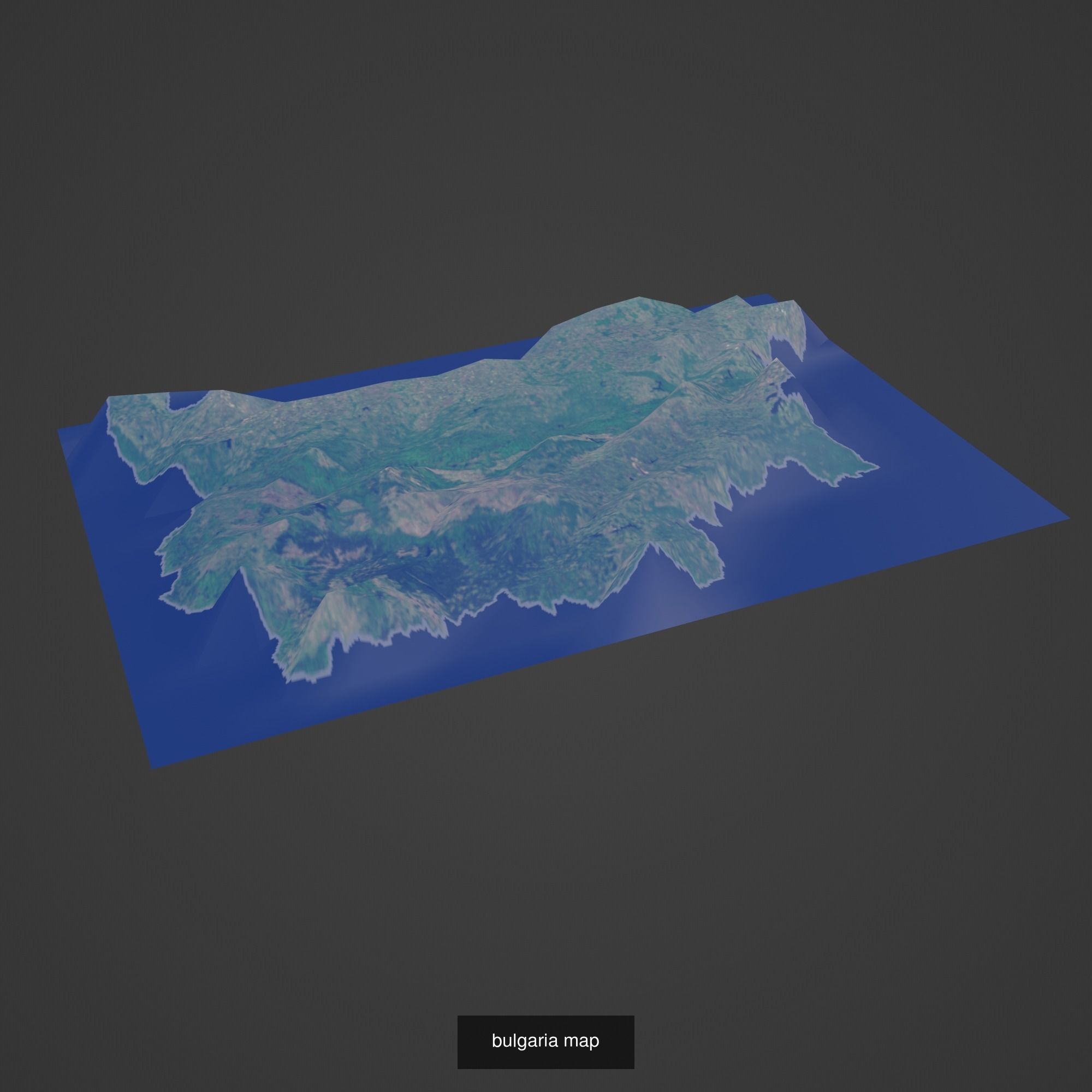 All Countries Map Topography Printing Models 3D Model Collection_37