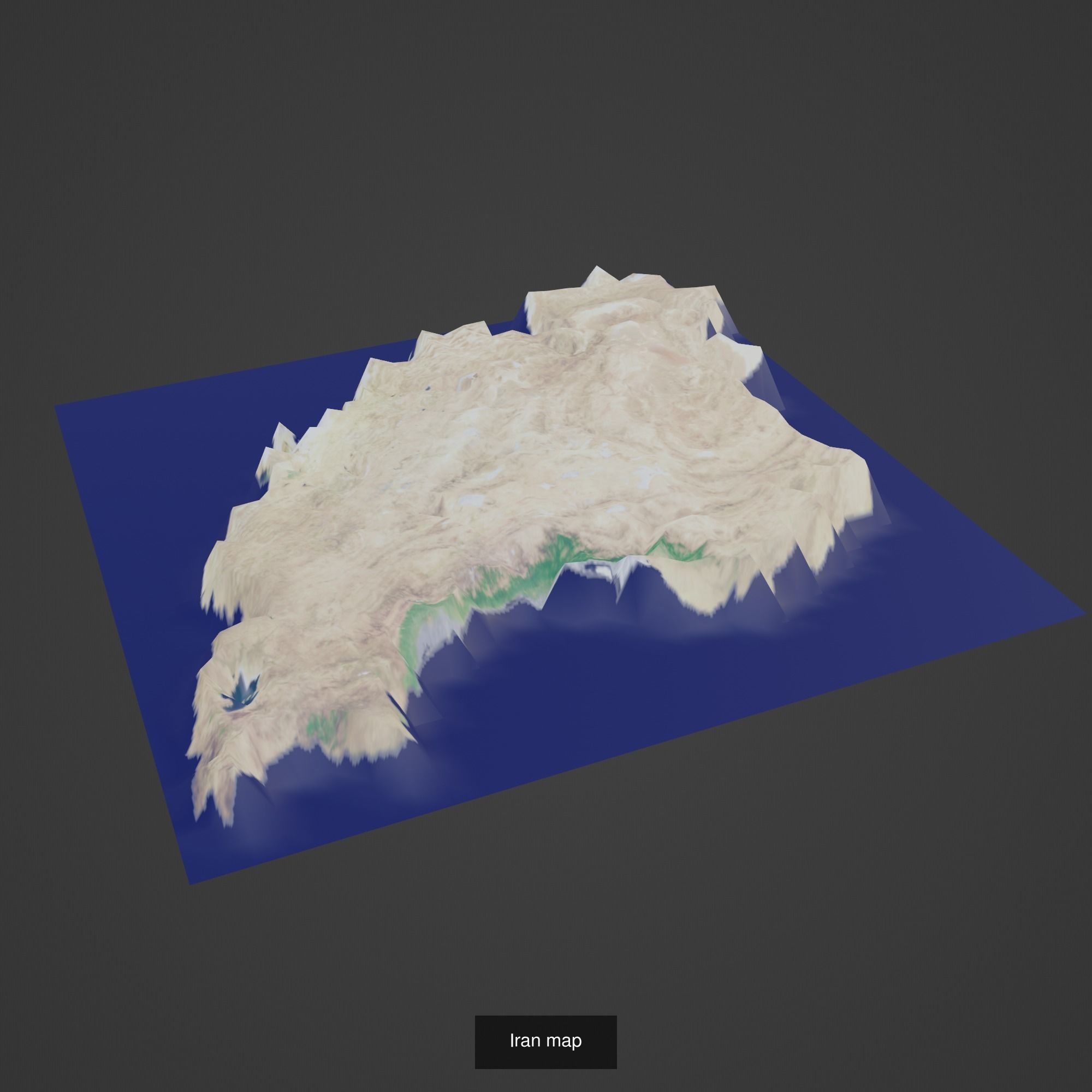 All Countries Map Topography Printing Models 3D Model Collection_87