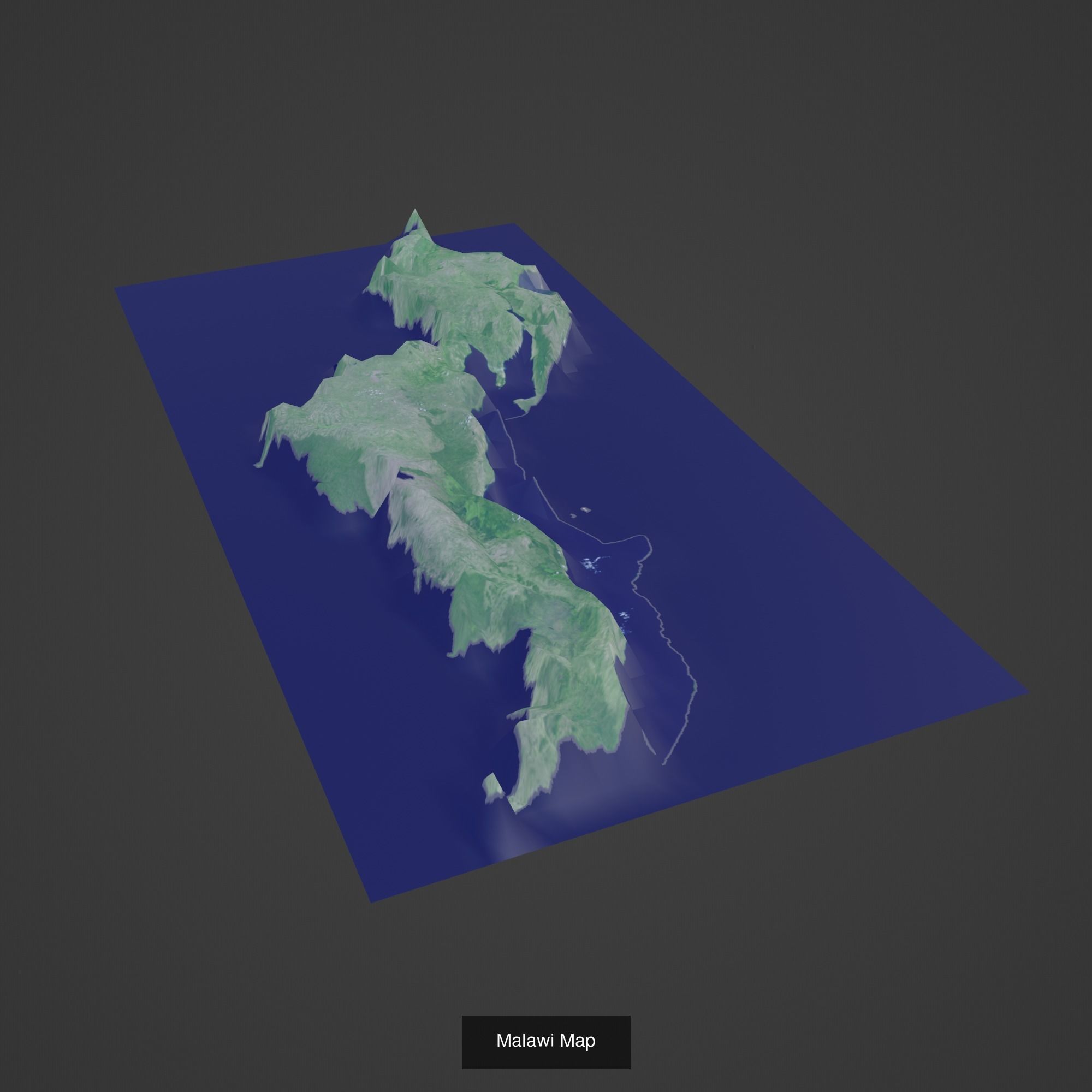 All Countries Map Topography Printing Models 3D Model Collection_112