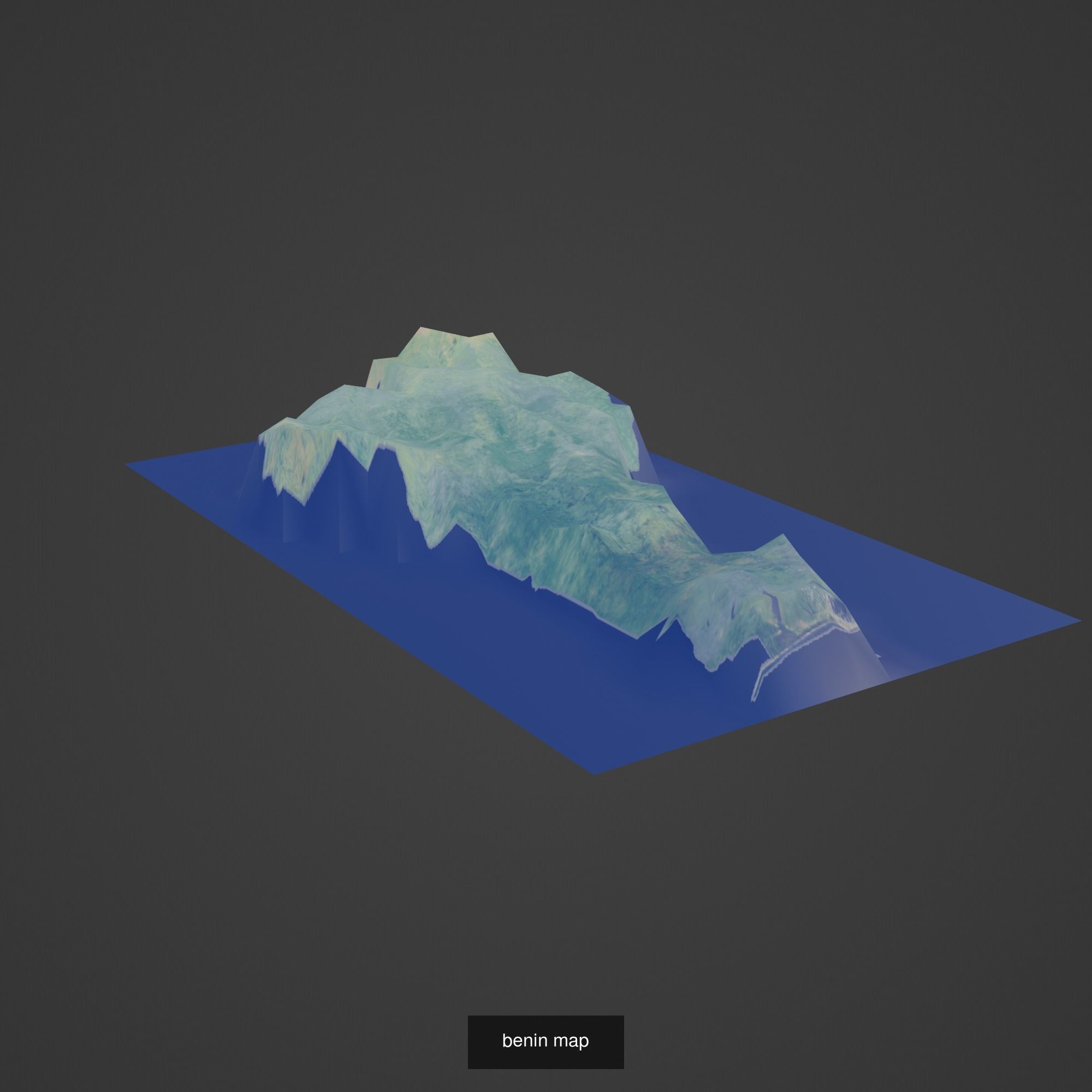 All Countries Map Topography Printing Models 3D Model Collection_29