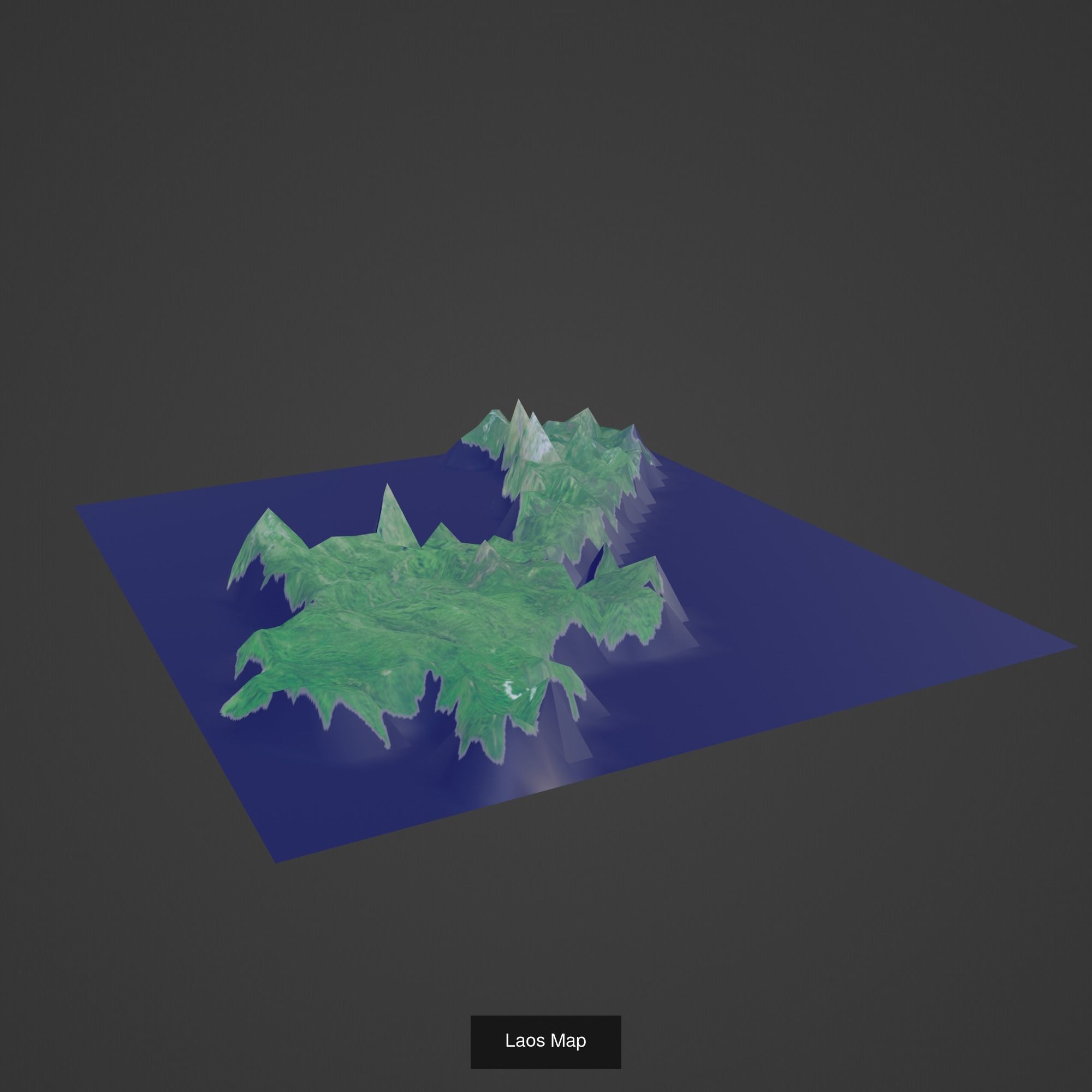 All Countries Map Topography Printing Models 3D Model Collection_101