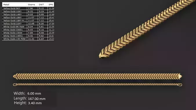 Turkish chain 13 3D print model
