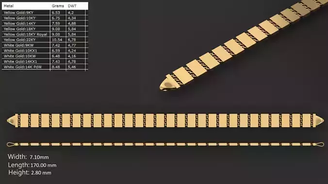 Turkish chain 08 3D print model