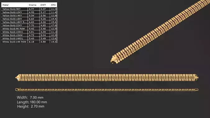 Turkish chain 02 3D print model