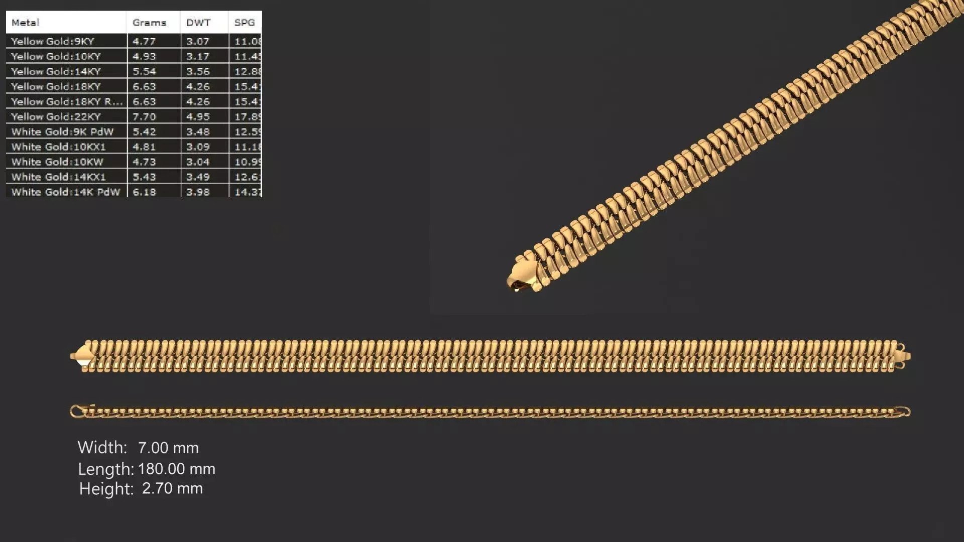 Turkish chain 02 3D print model_0