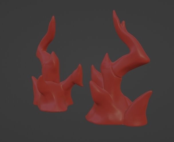nian horns arknights 3D print model_2