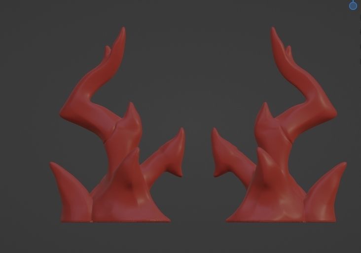 nian horns arknights 3D print model_1