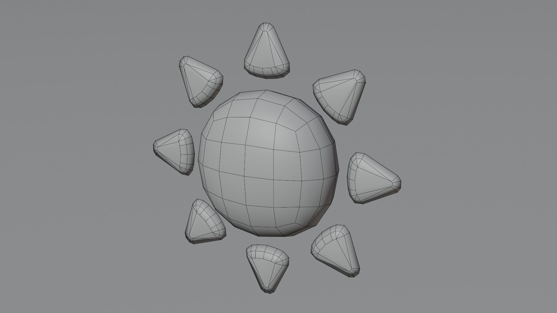 Sun Simple - Hand Painted Free 3D model_5