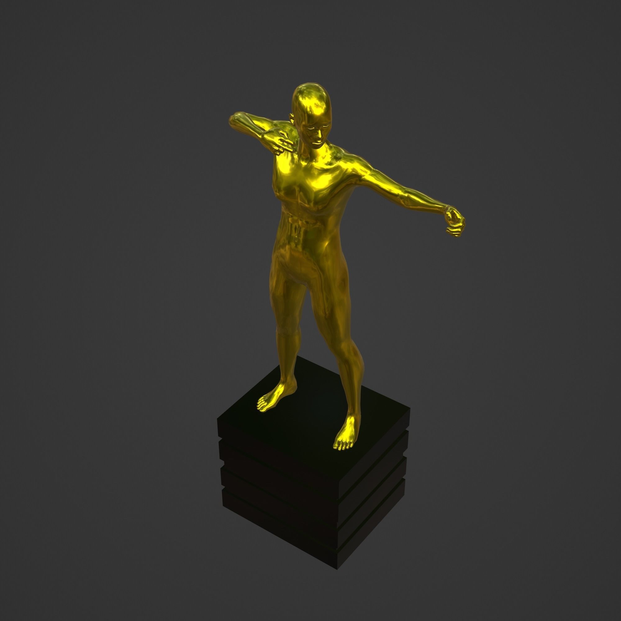 OSCAR AWARD 3D print model_2