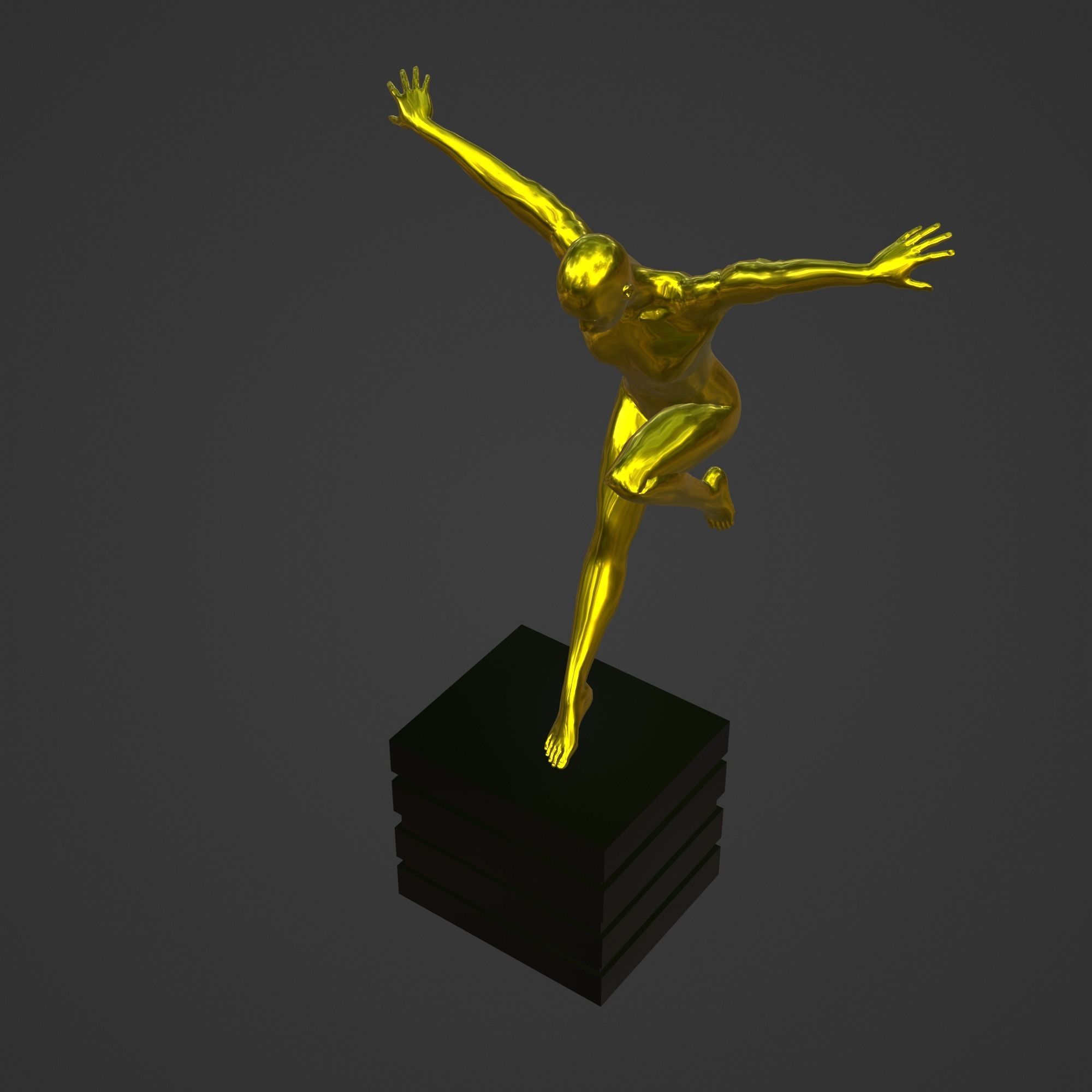 OSCAR AWARD 3D print model_2