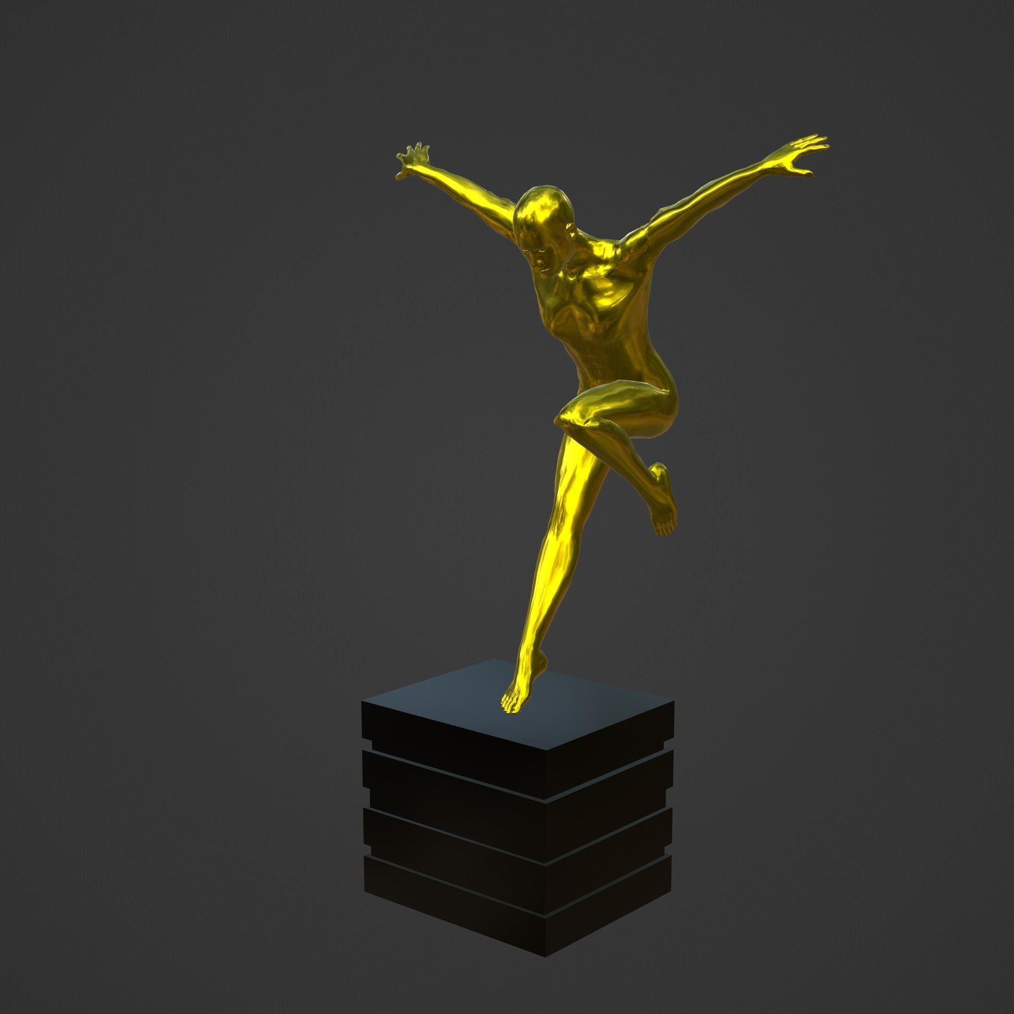 OSCAR AWARD 3D print model_3