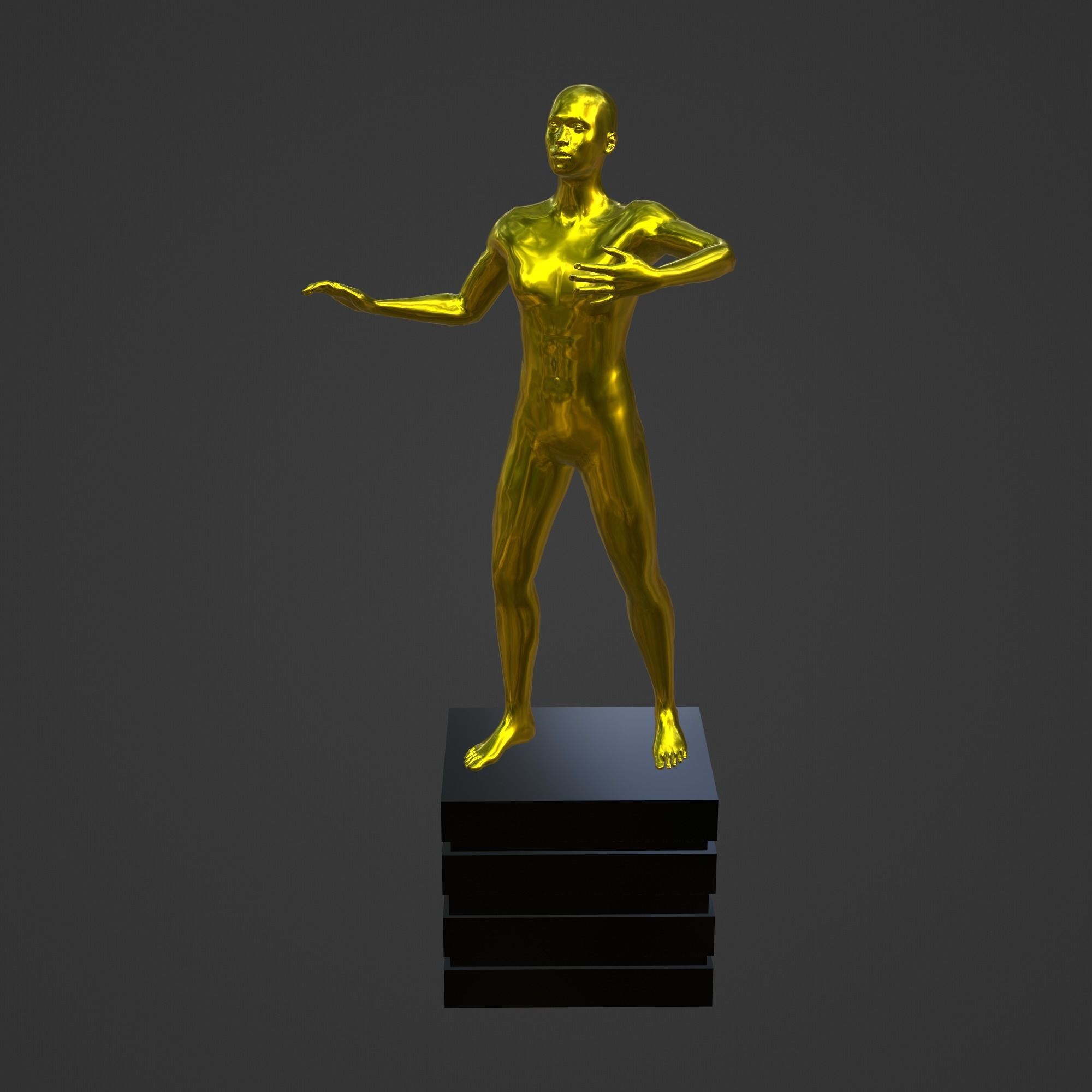 OSCAR AWARD 3D print model_1