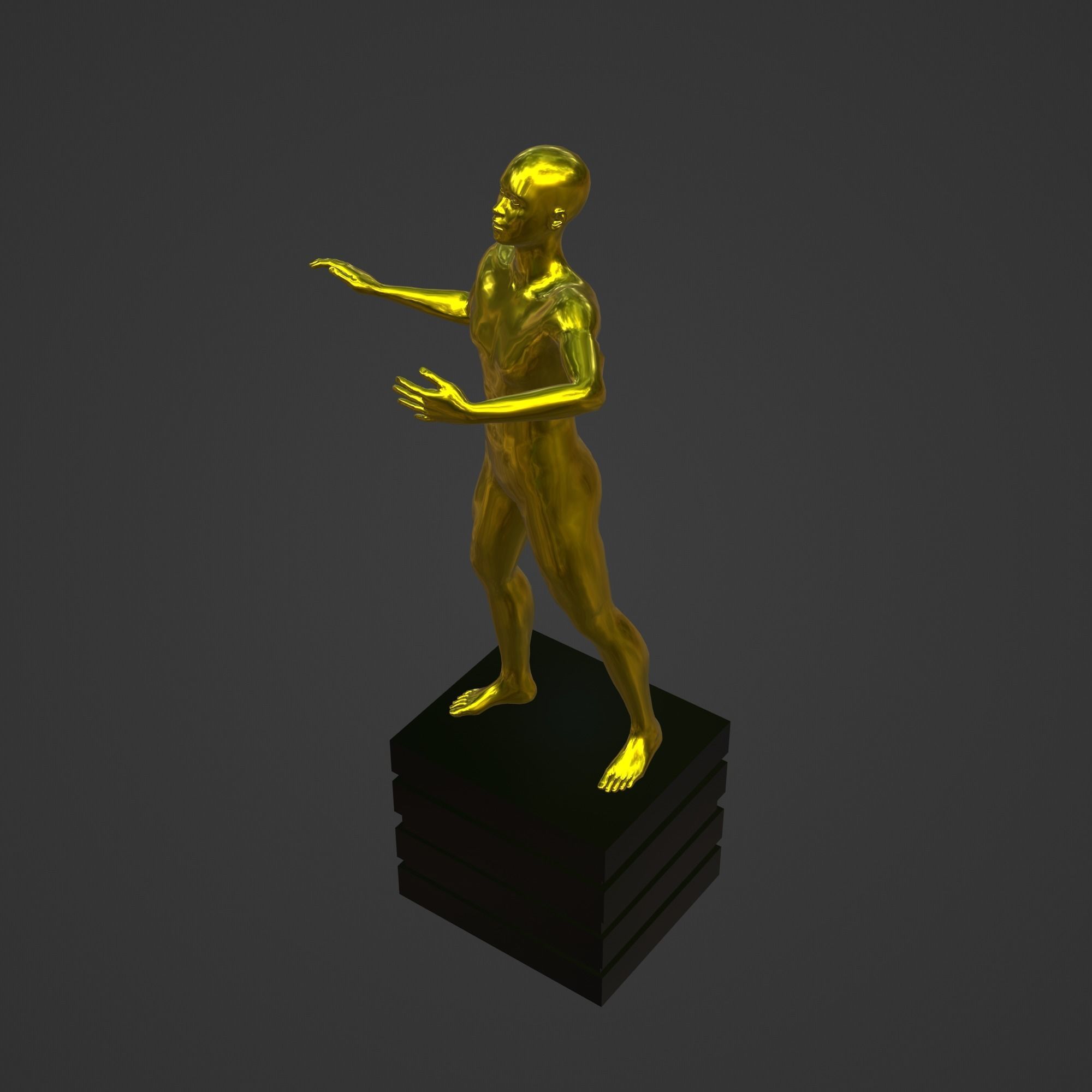OSCAR AWARD 3D print model_2