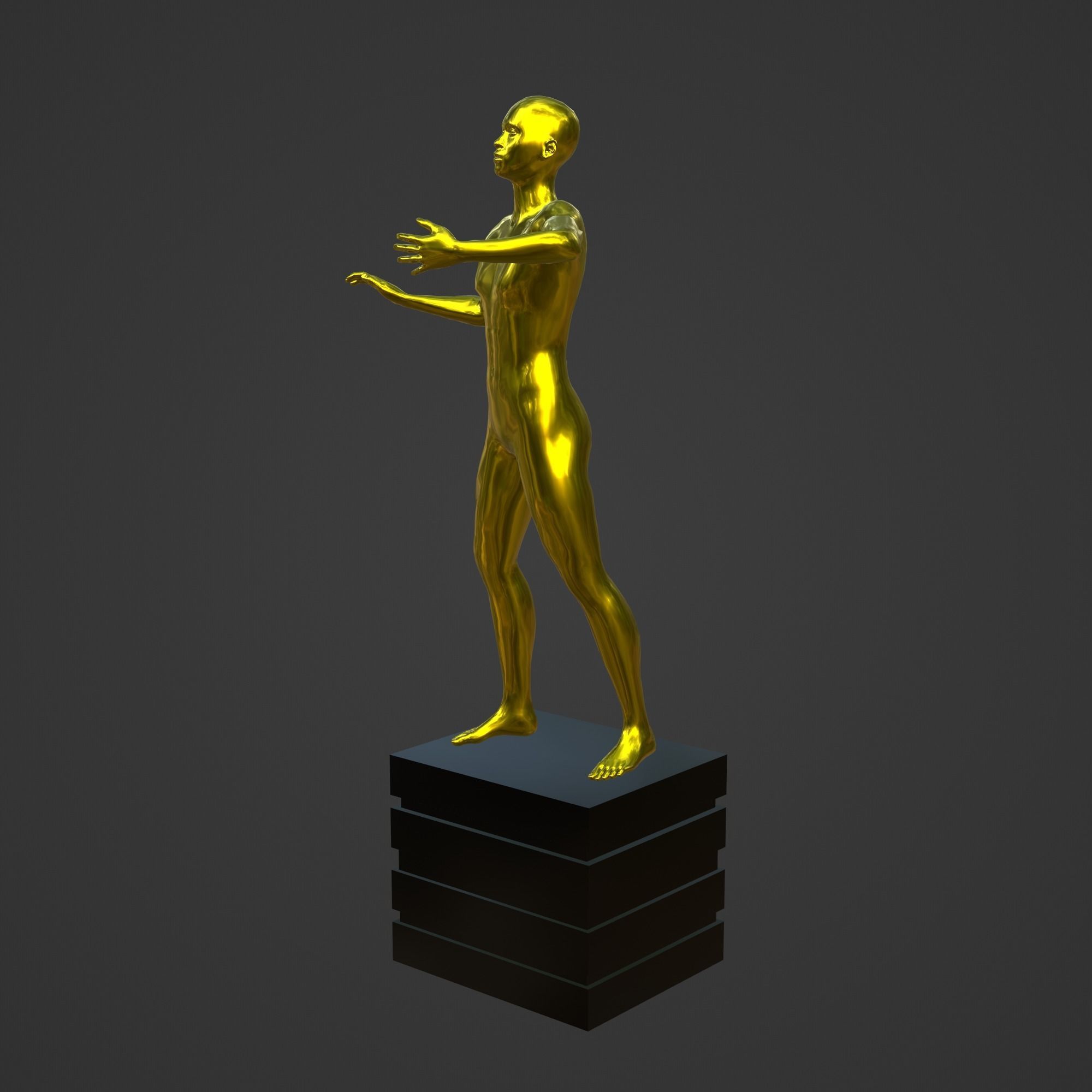 OSCAR AWARD 3D print model_3