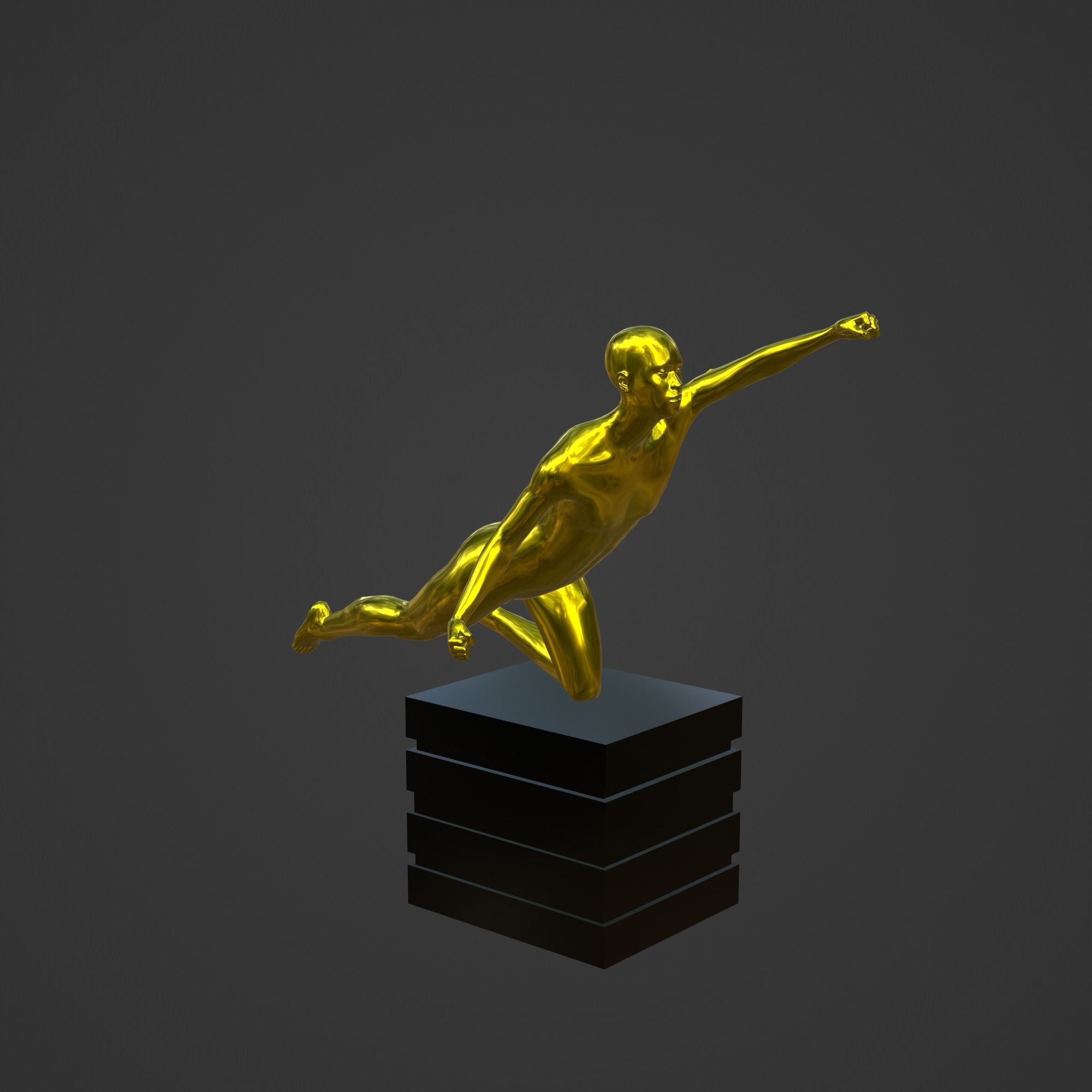 OSCAR AWARD 3D print model_3