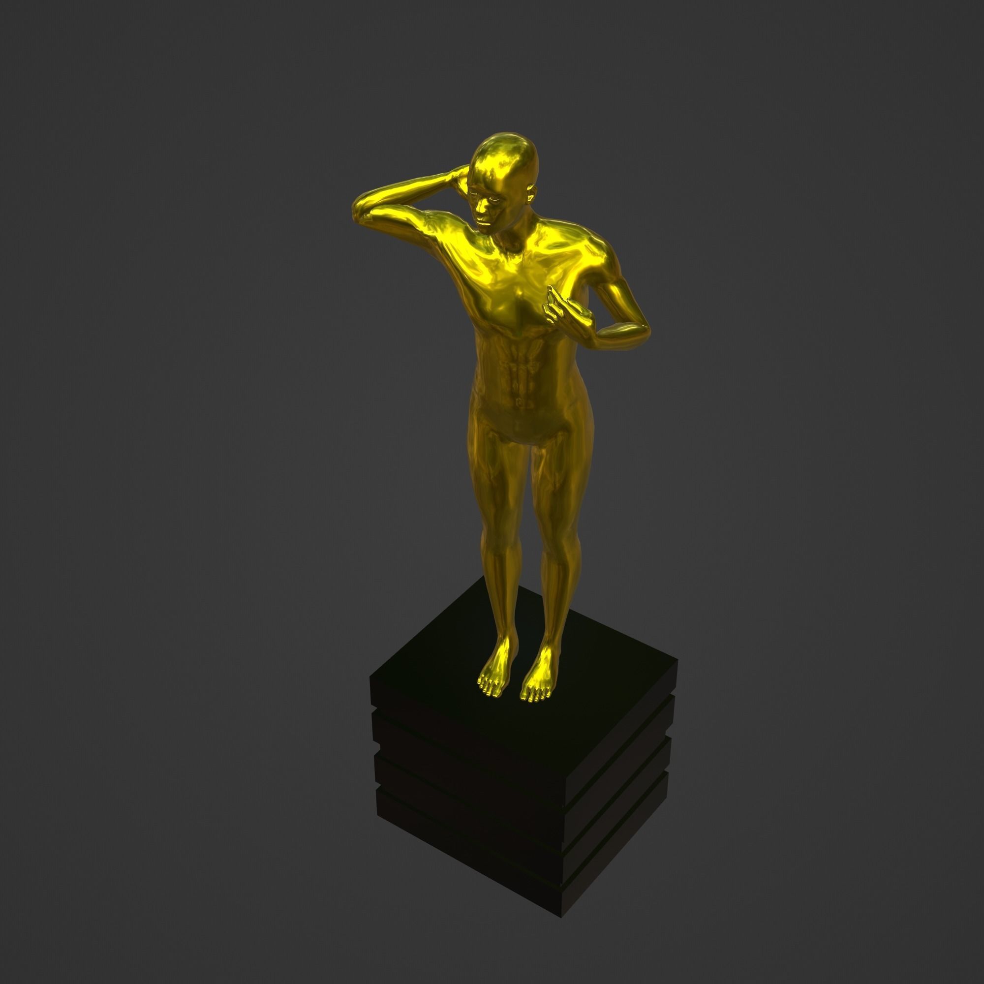 OSCAR AWARD 3D print model_2