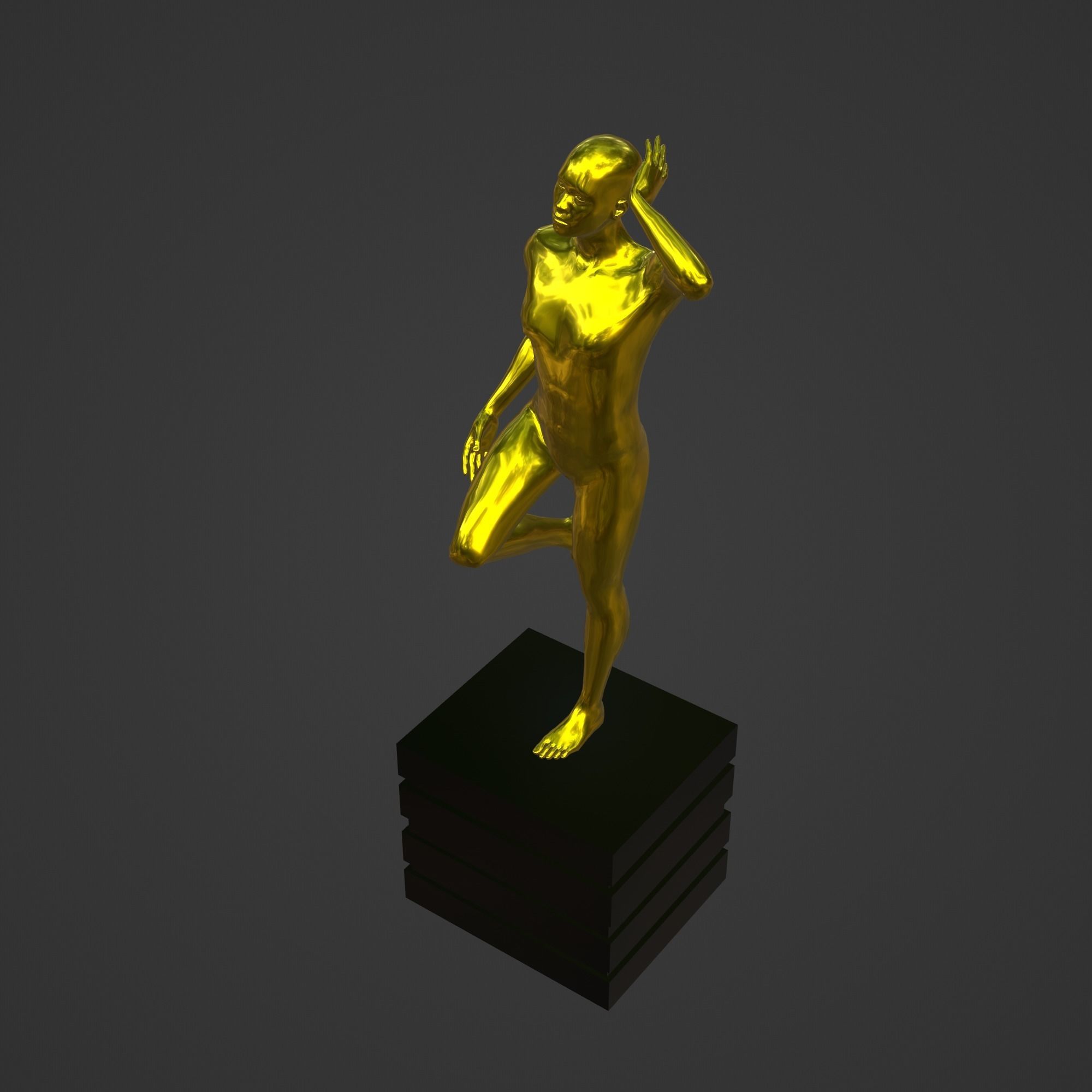 OSCAR AWARD 3D print model_2