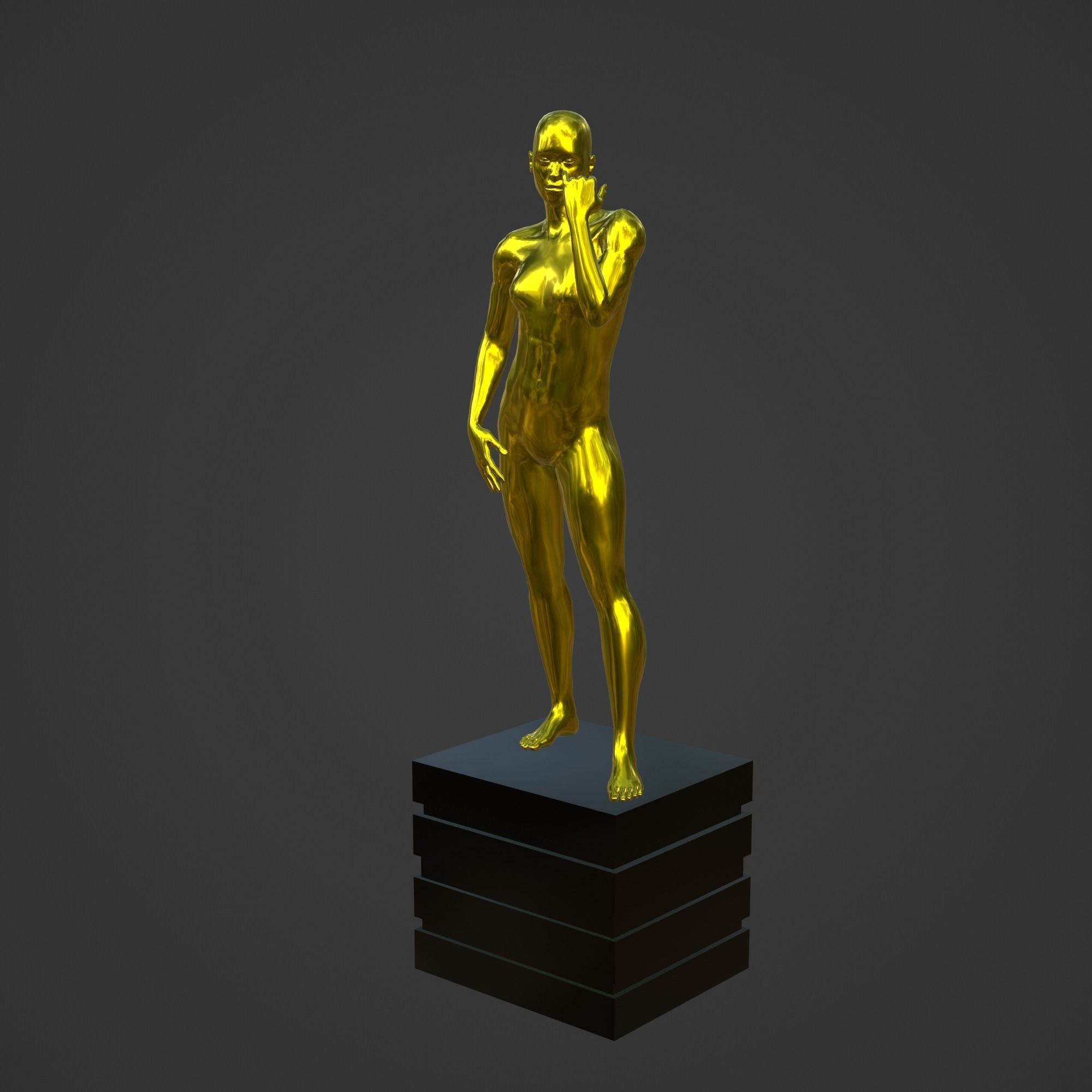 OSCAR AWARD 3D print model_3